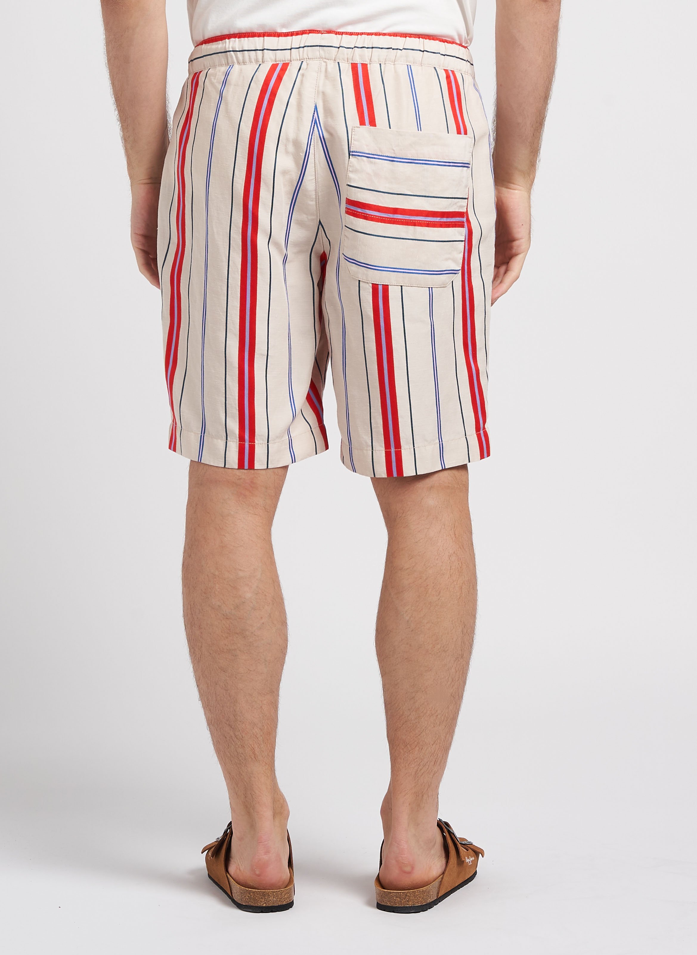 Short met elastische tailleband HOMECORE Gestreepte