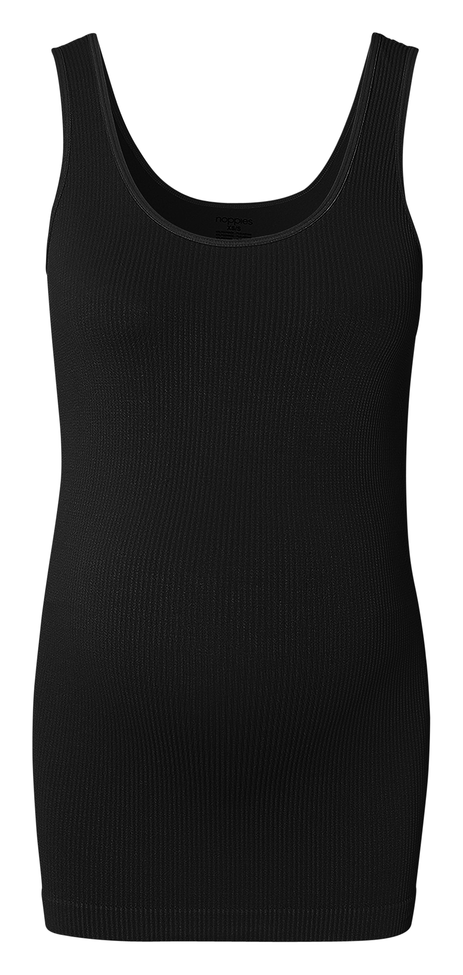 Débardeur de grossesse côtelé  NOPPIES Noir
