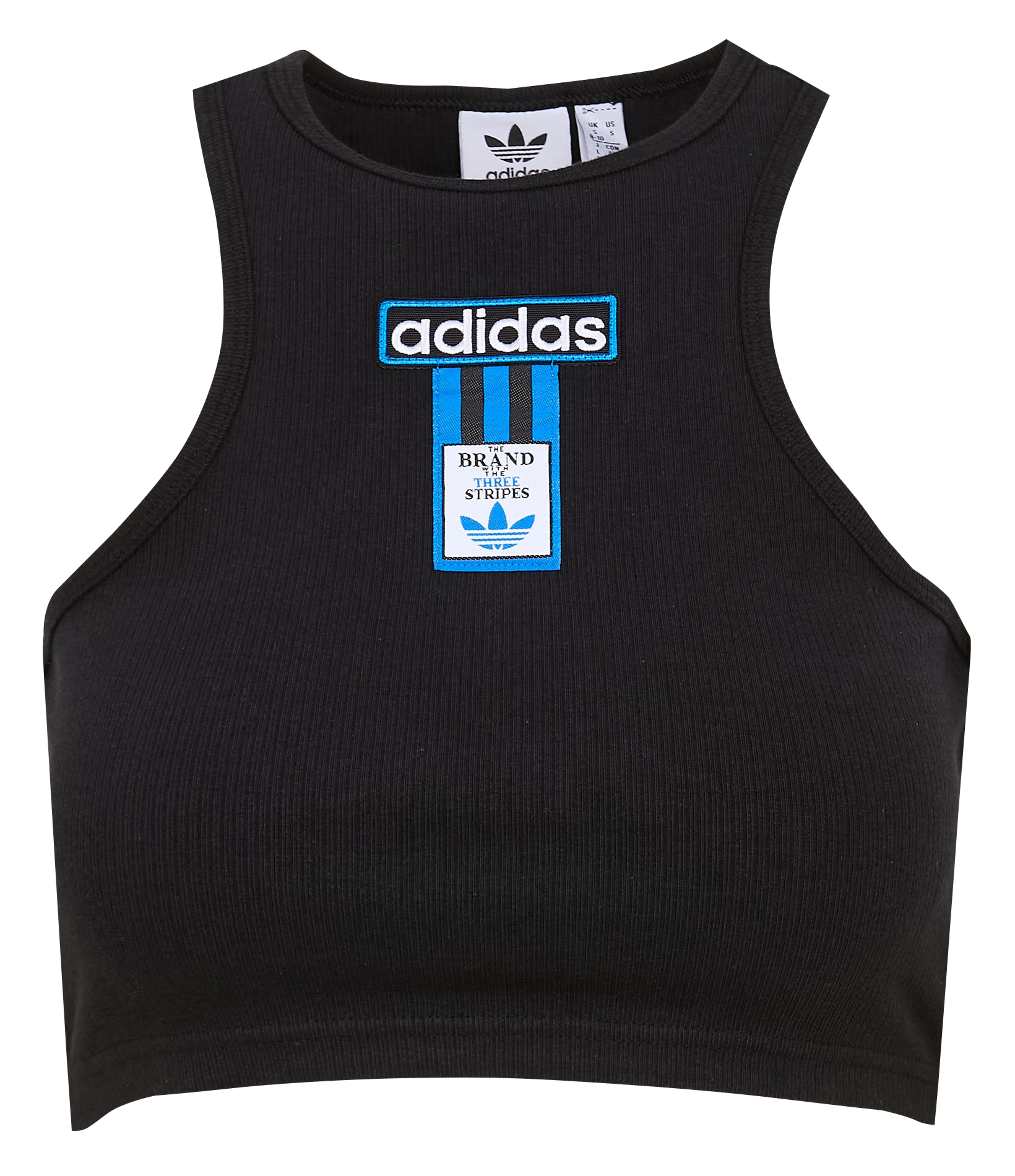 Débardeur ajusté en coton mélangé ADIDAS Noir
