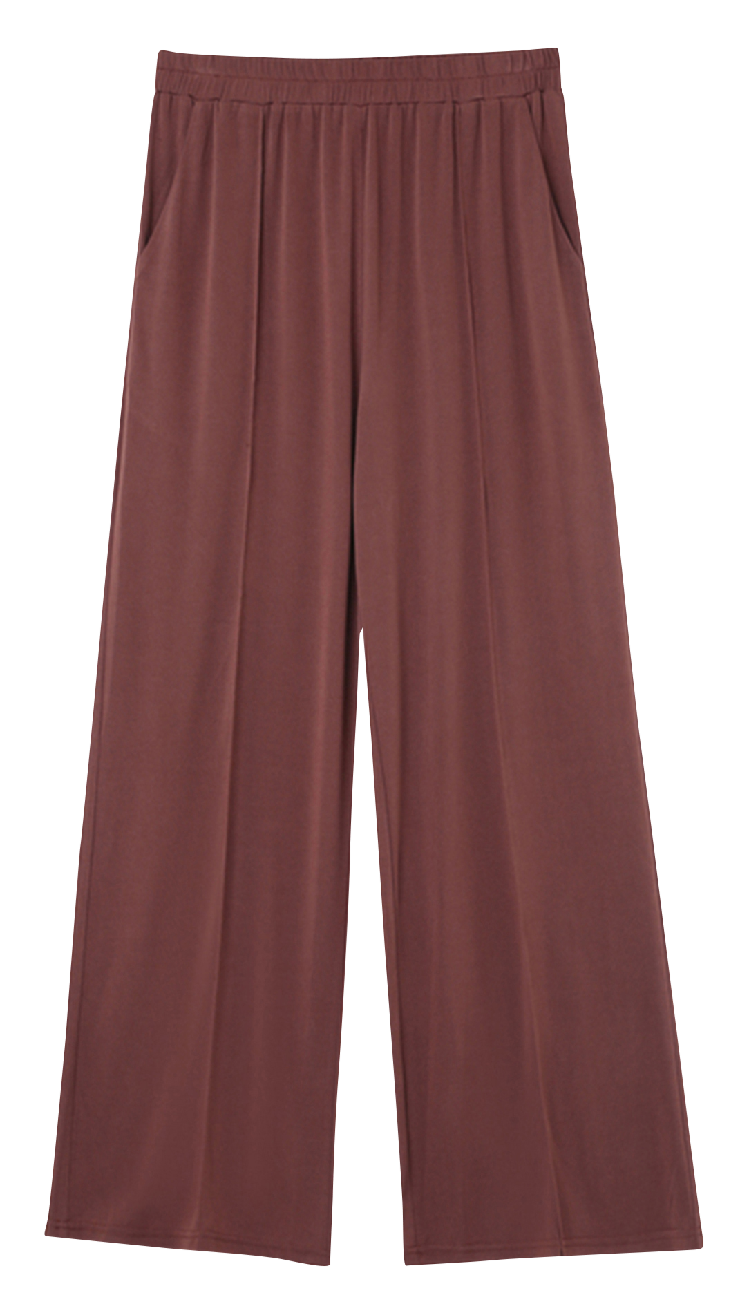 Wide-leg pleated pants GRACE ET MILA Brown