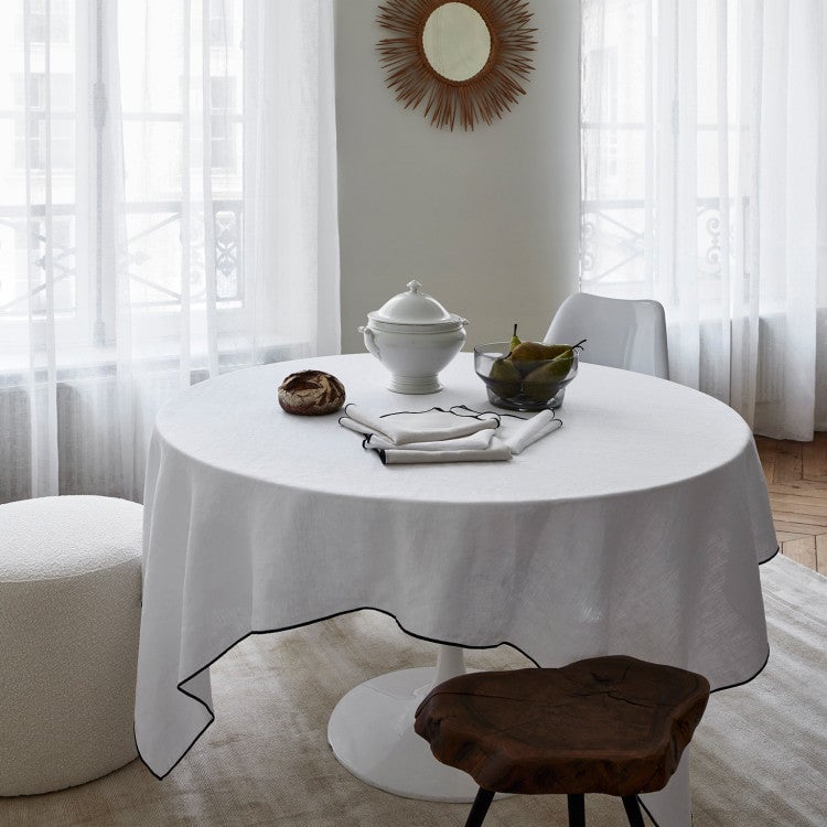 CARLINA - Linen napkin, 45 x 45 cm MADURA White