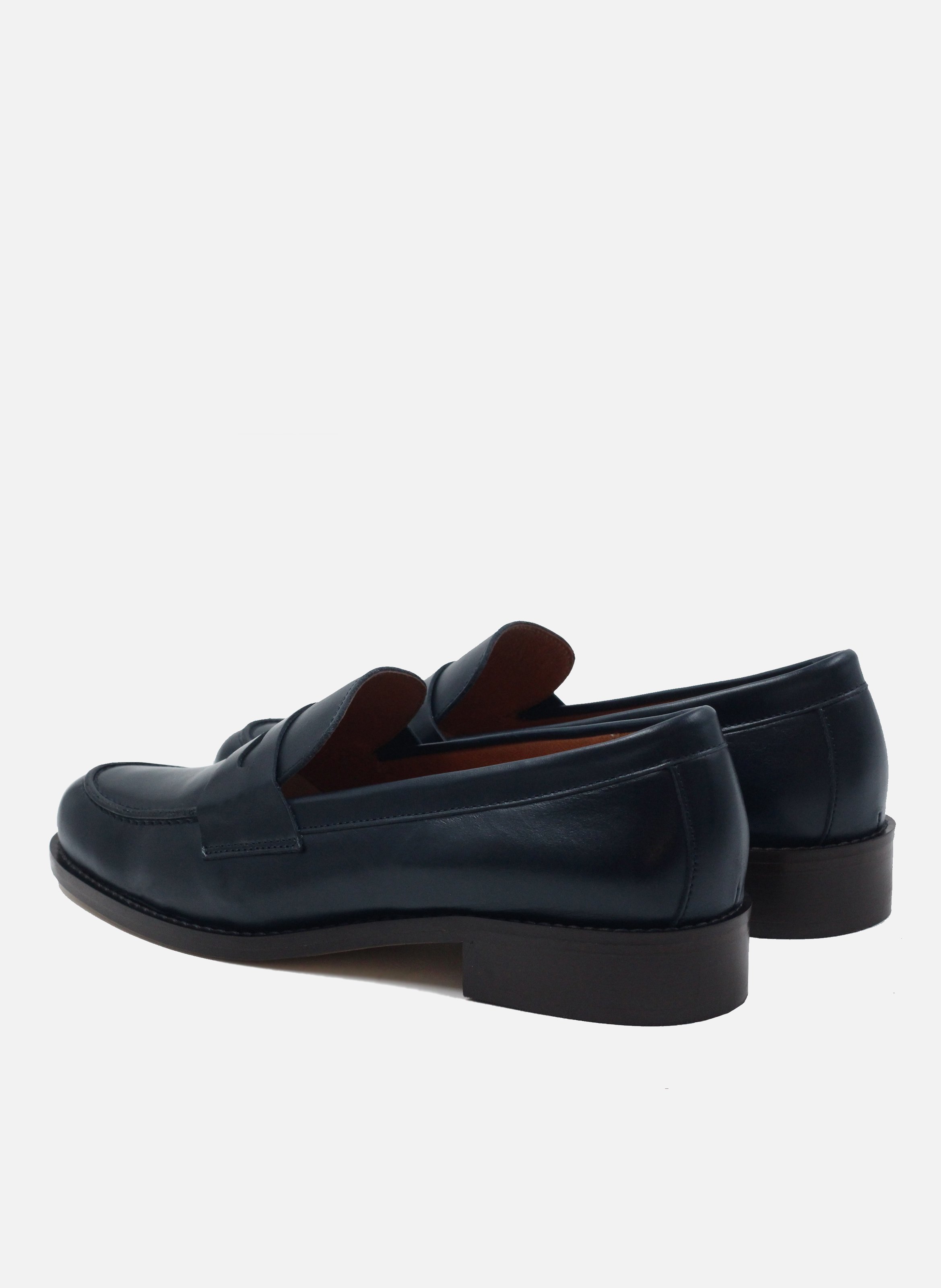 Leather loafers Blue