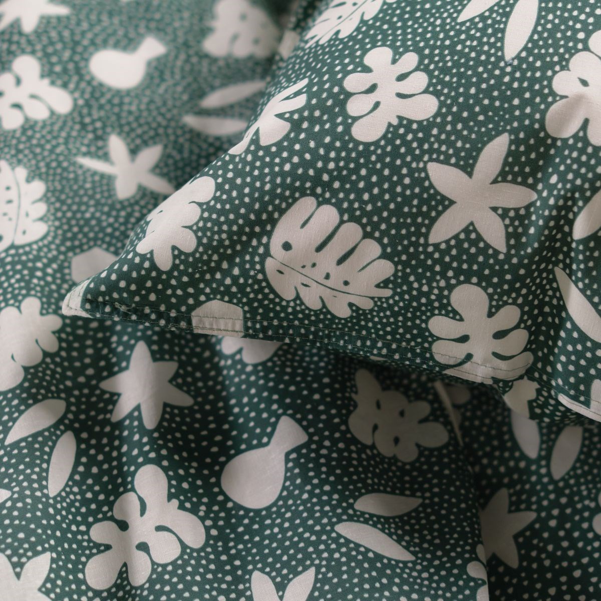 Cotton bedding set TODAY LINGE DE MAISON Green