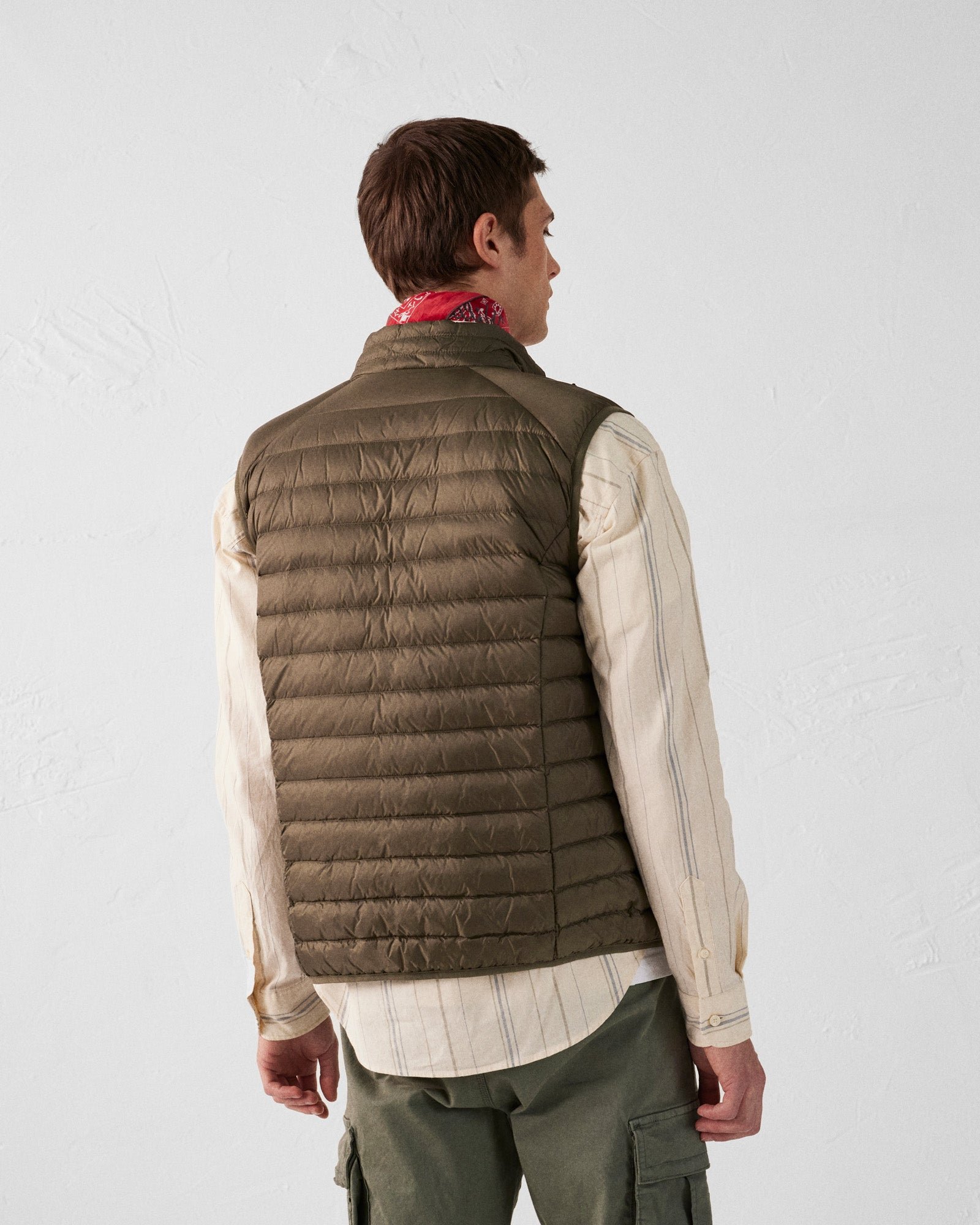 Sleeveless puffer jacket Tom JOTT Green