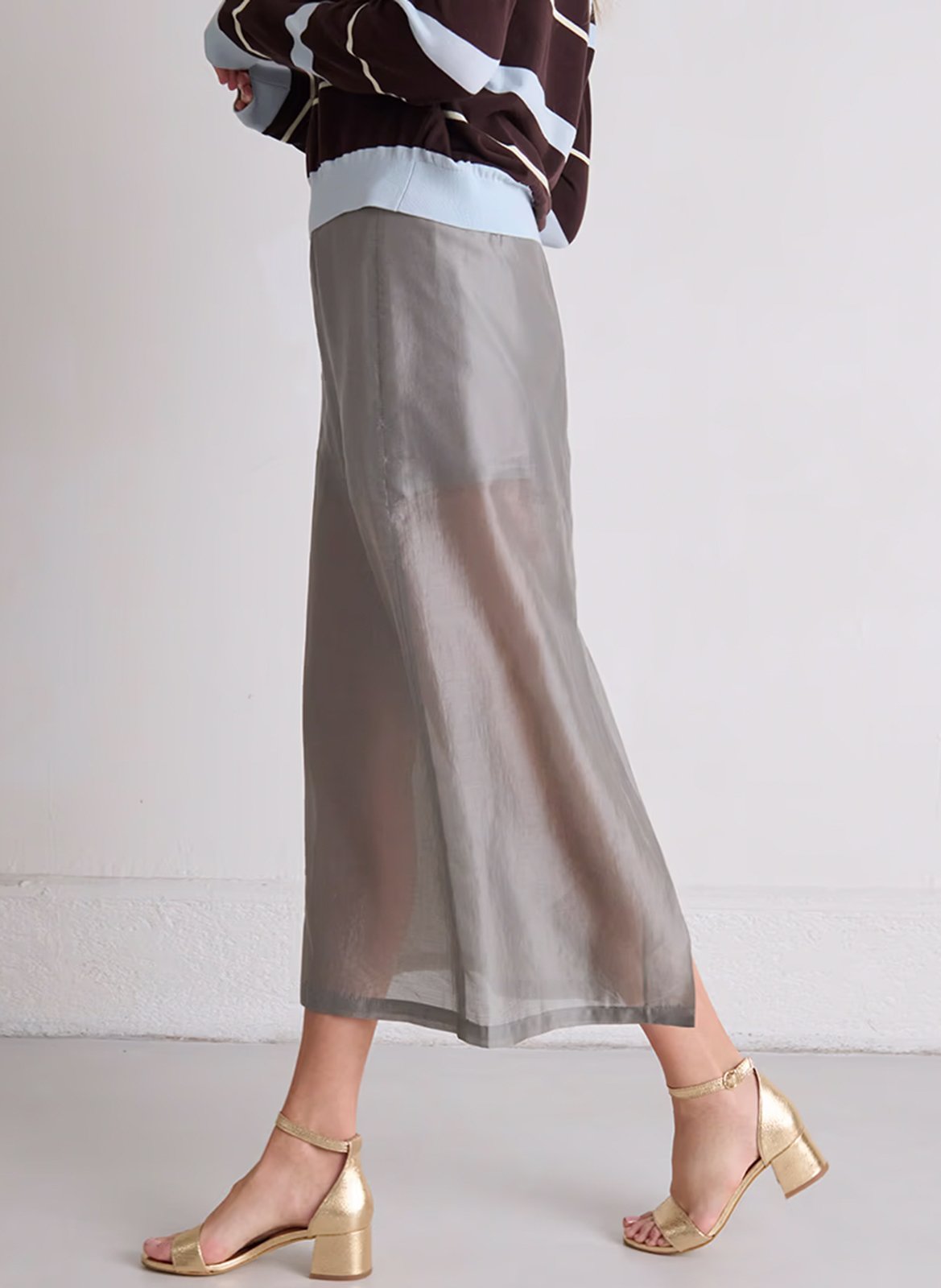 Block heel sandals JONAK Golden