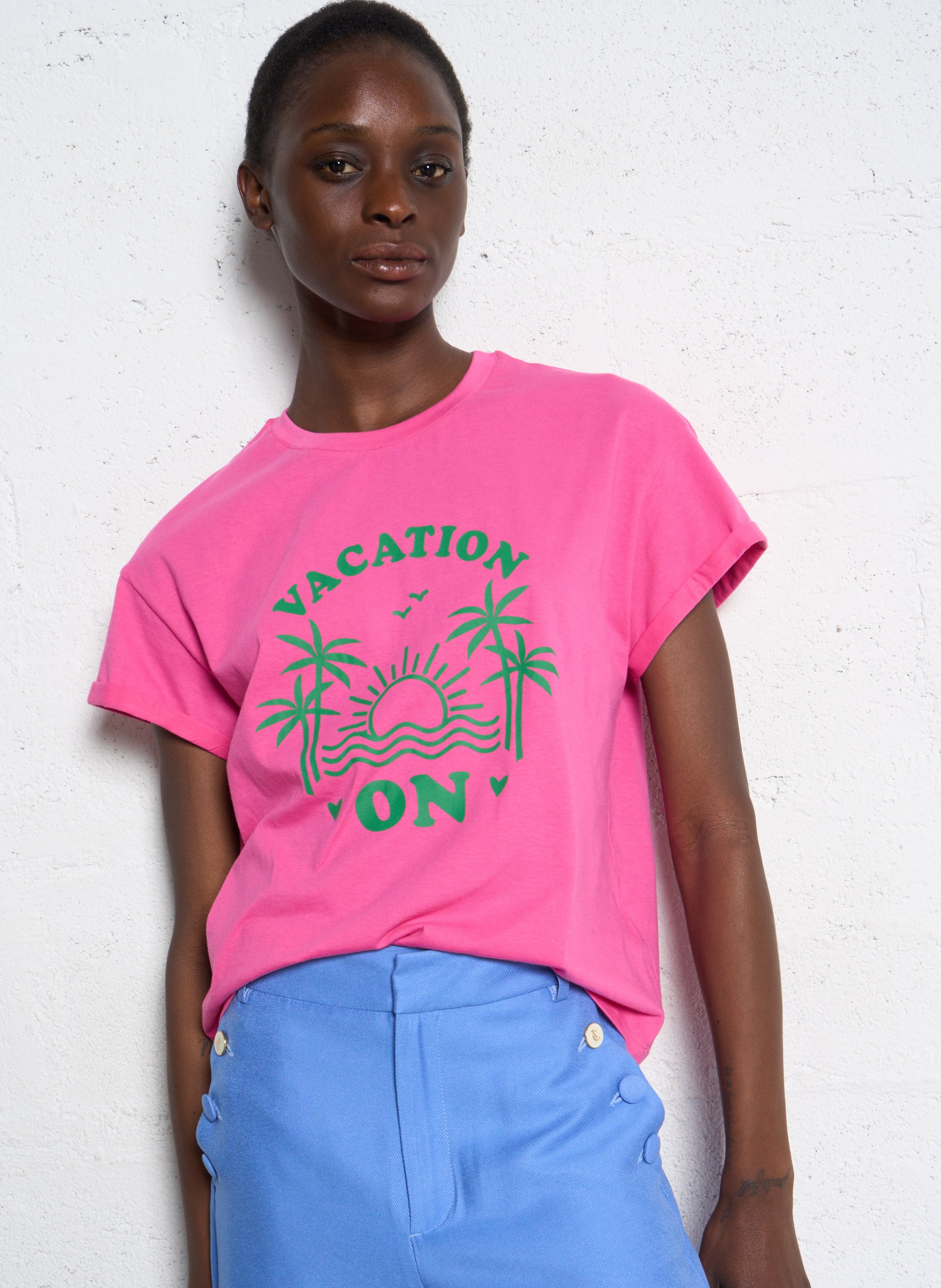 Tee-shirt droit en coton I CODE