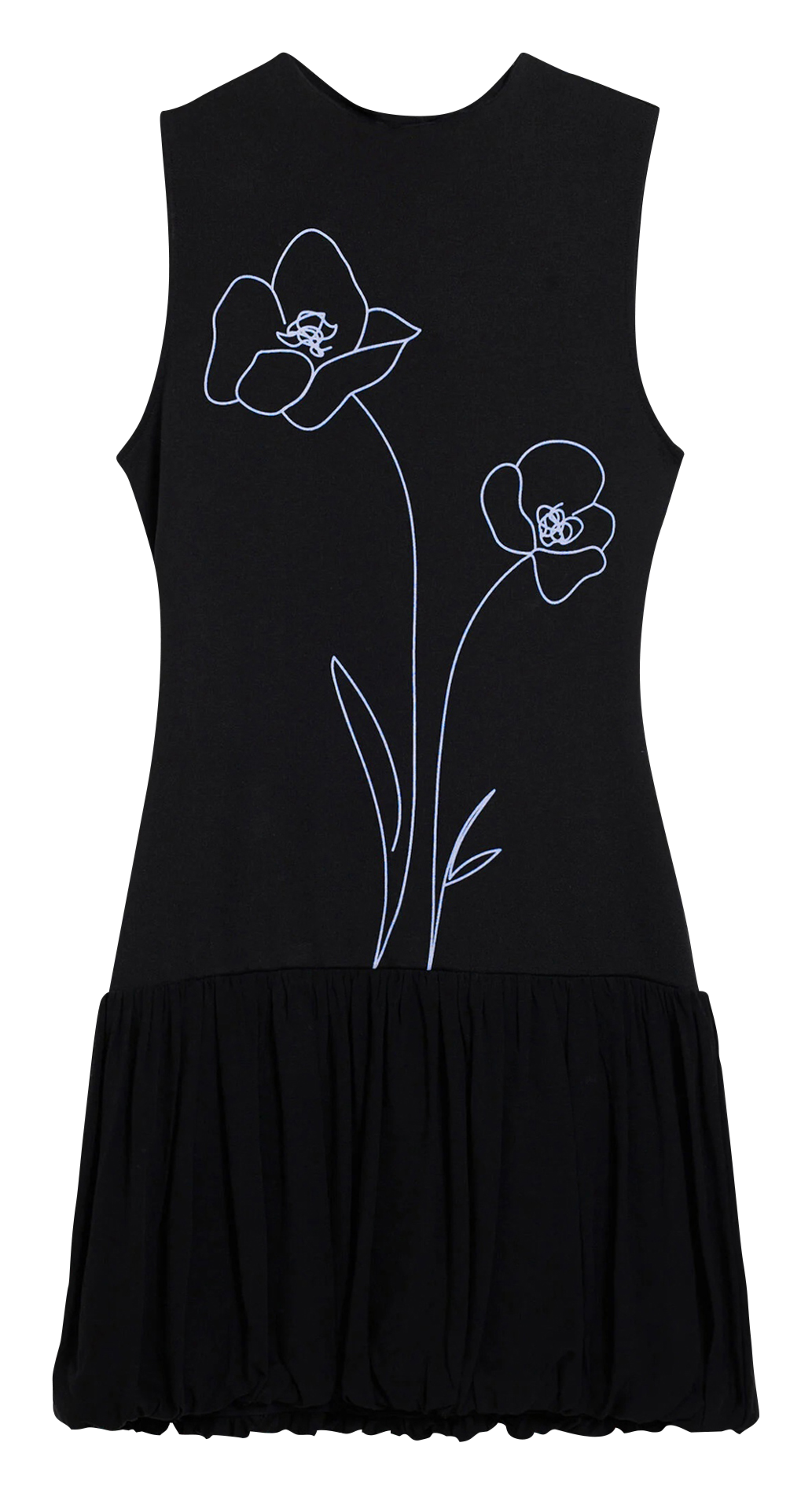 Robe courte col rond  DESIGUAL Noir