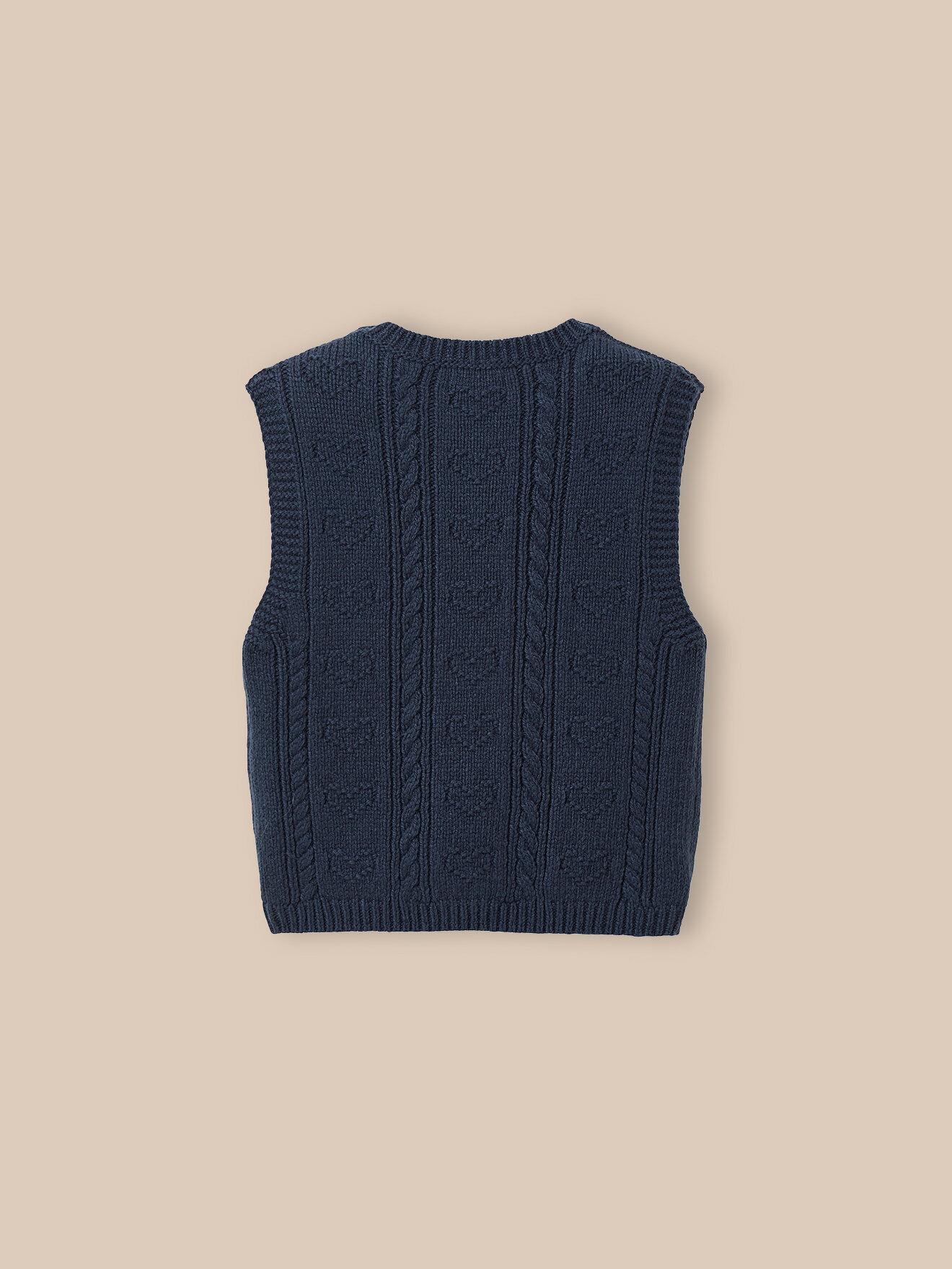 Sleeveless sweater - RWS* wool CYRILLUS Blue