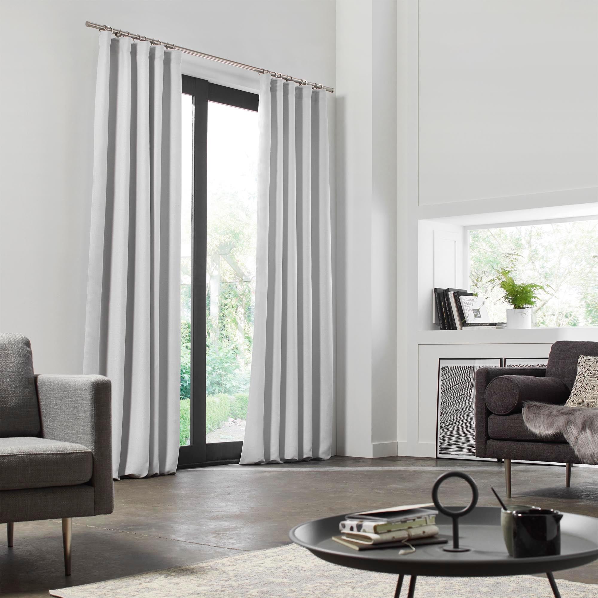 LINA - Blackout curtain with gathering tape MADURA White