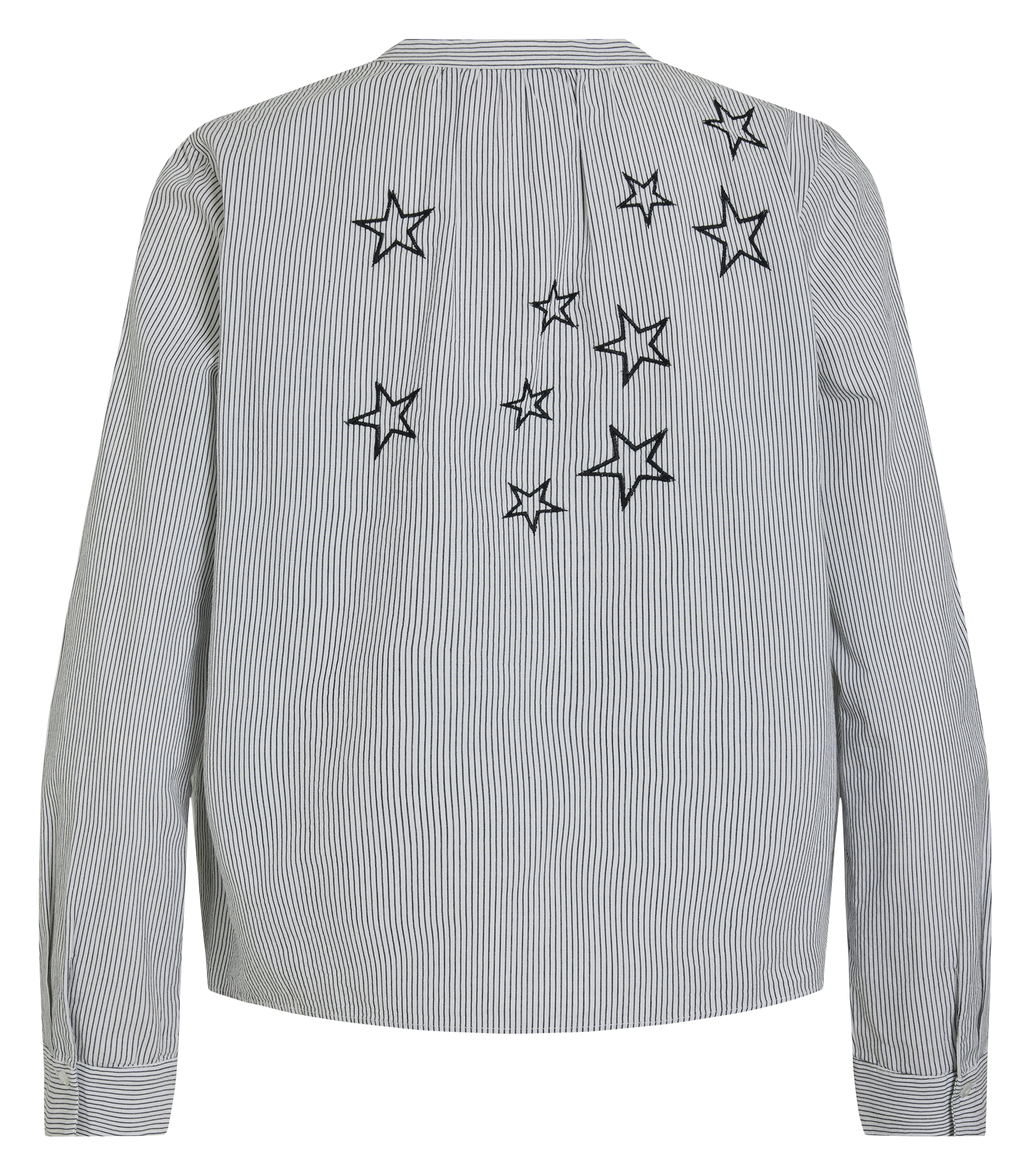 Chemise col V en coton VILA Beige