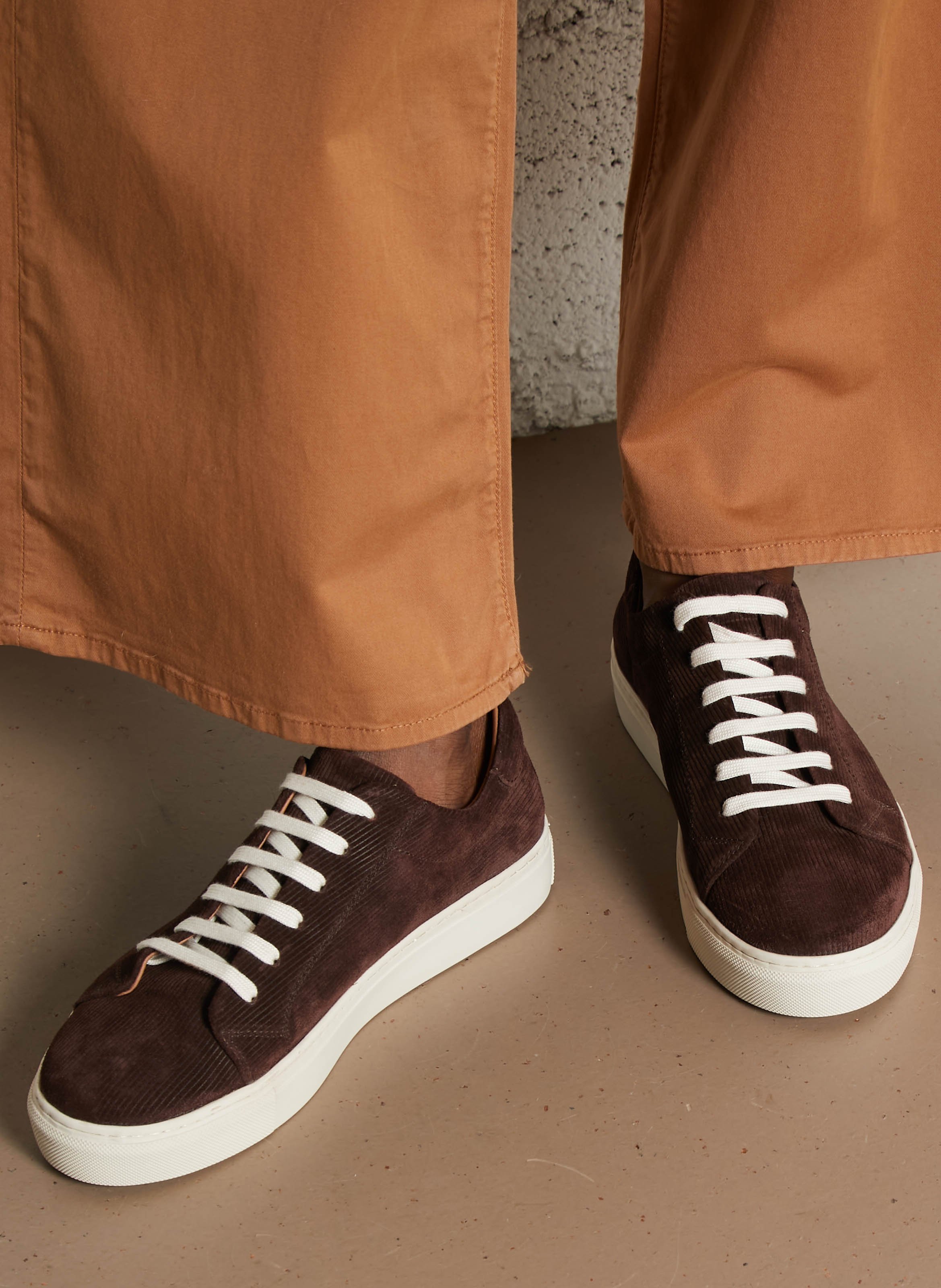 Baskets basses en cuir MELLOW YELLOW Marron