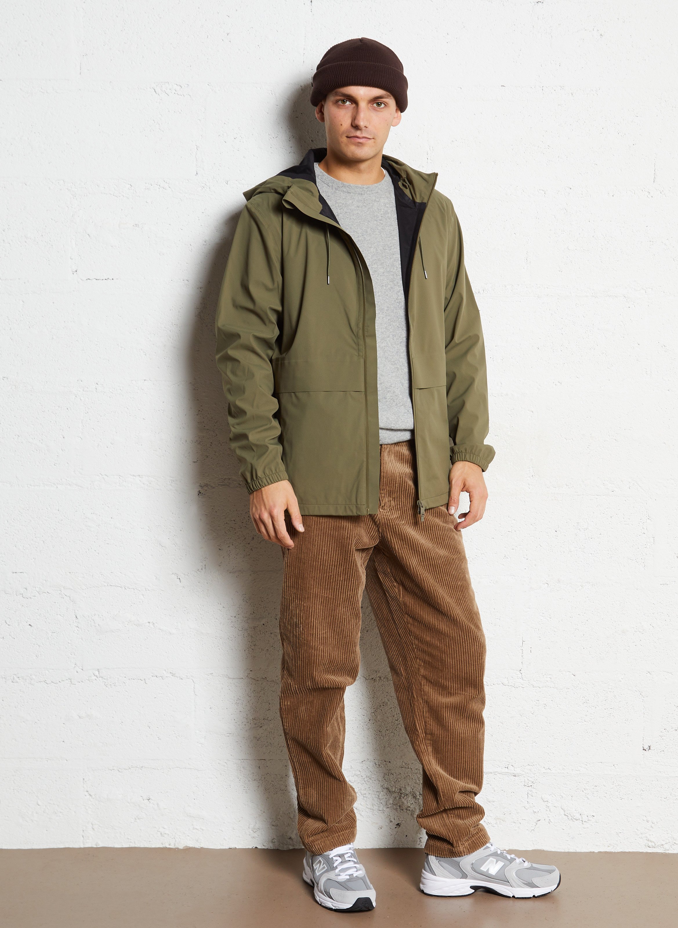 Imperméable col montant  RAINS Vert