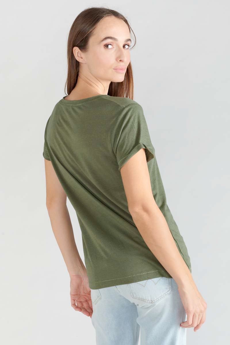 Tommy Badge T-shirt LE TEMPS DES CERISES Green