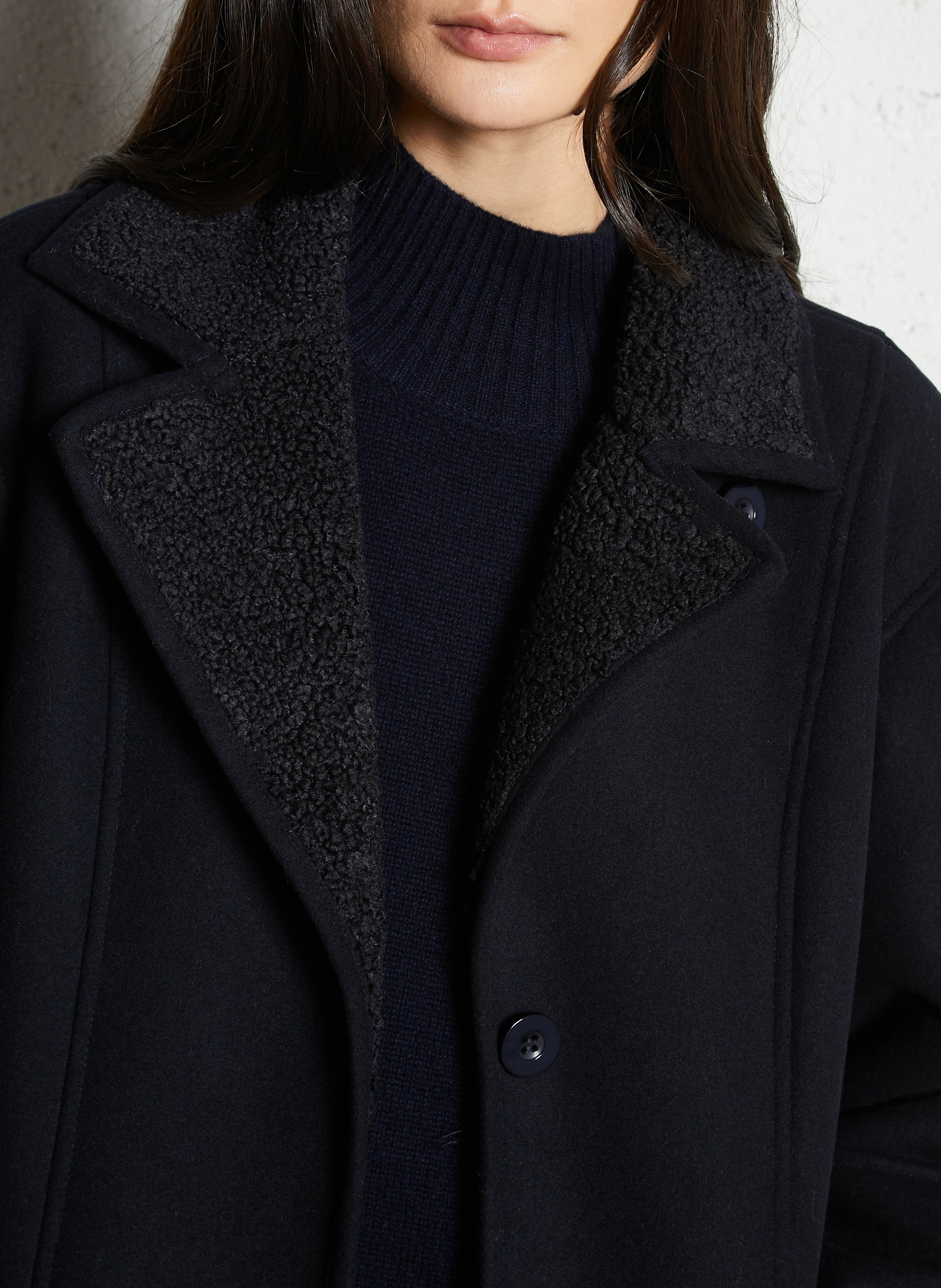 Classic collar coat MAISON 123 Blue