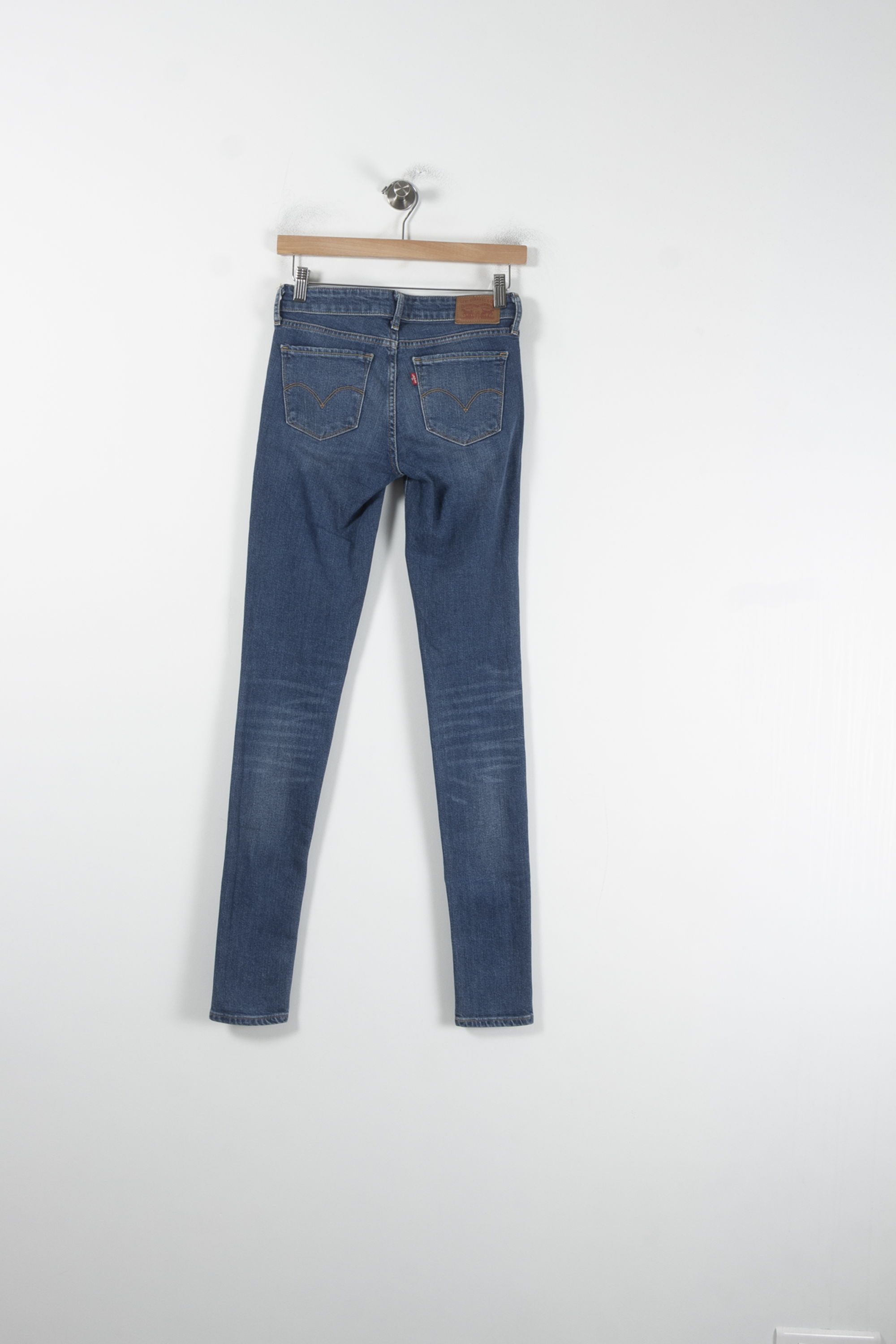 Cropped slim jeans with studs LEVI'S - Seconde main Blue