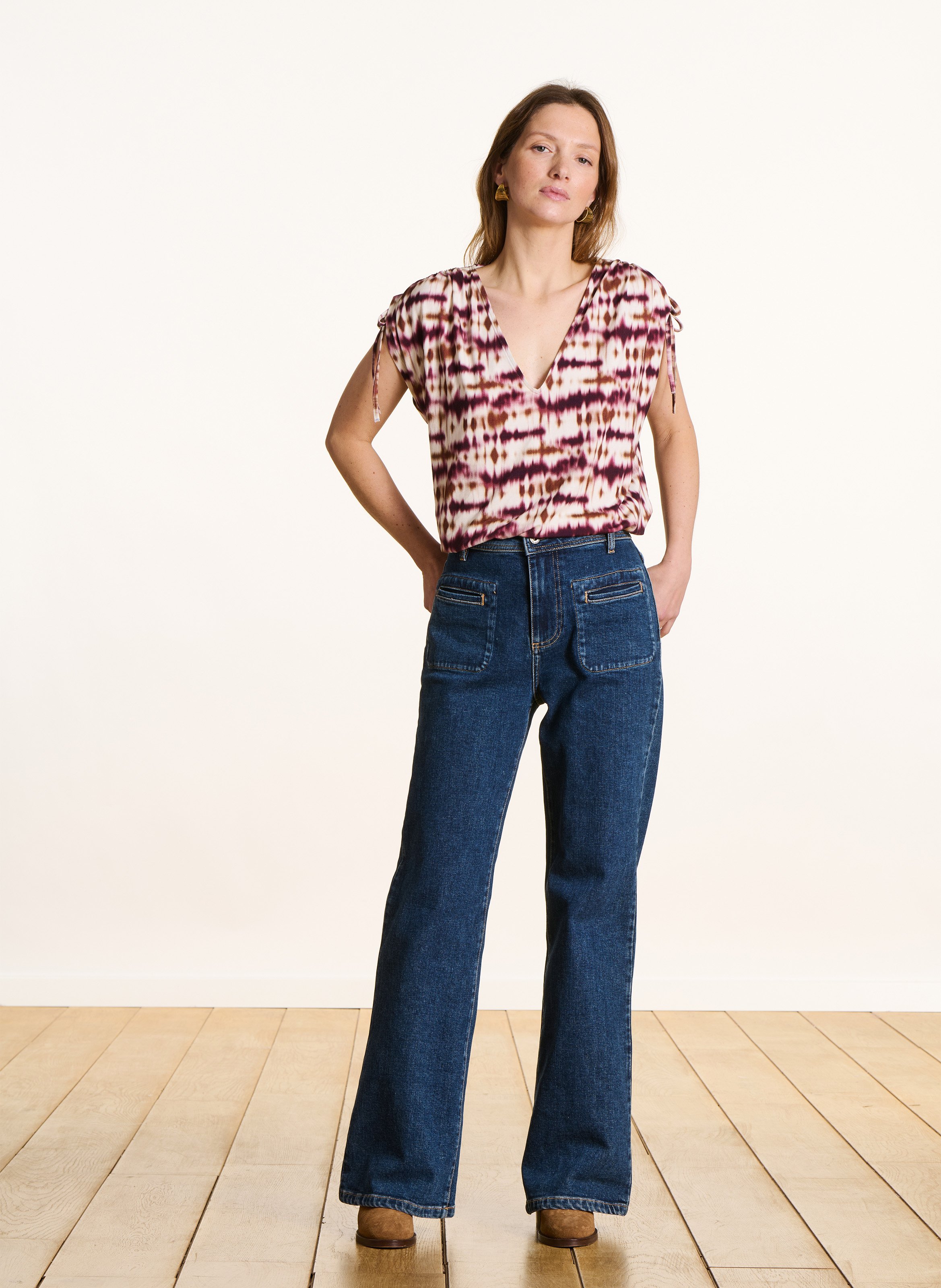 Tee-shirt ample imprimé tie & dye LA FEE MARABOUTEE Multicolore