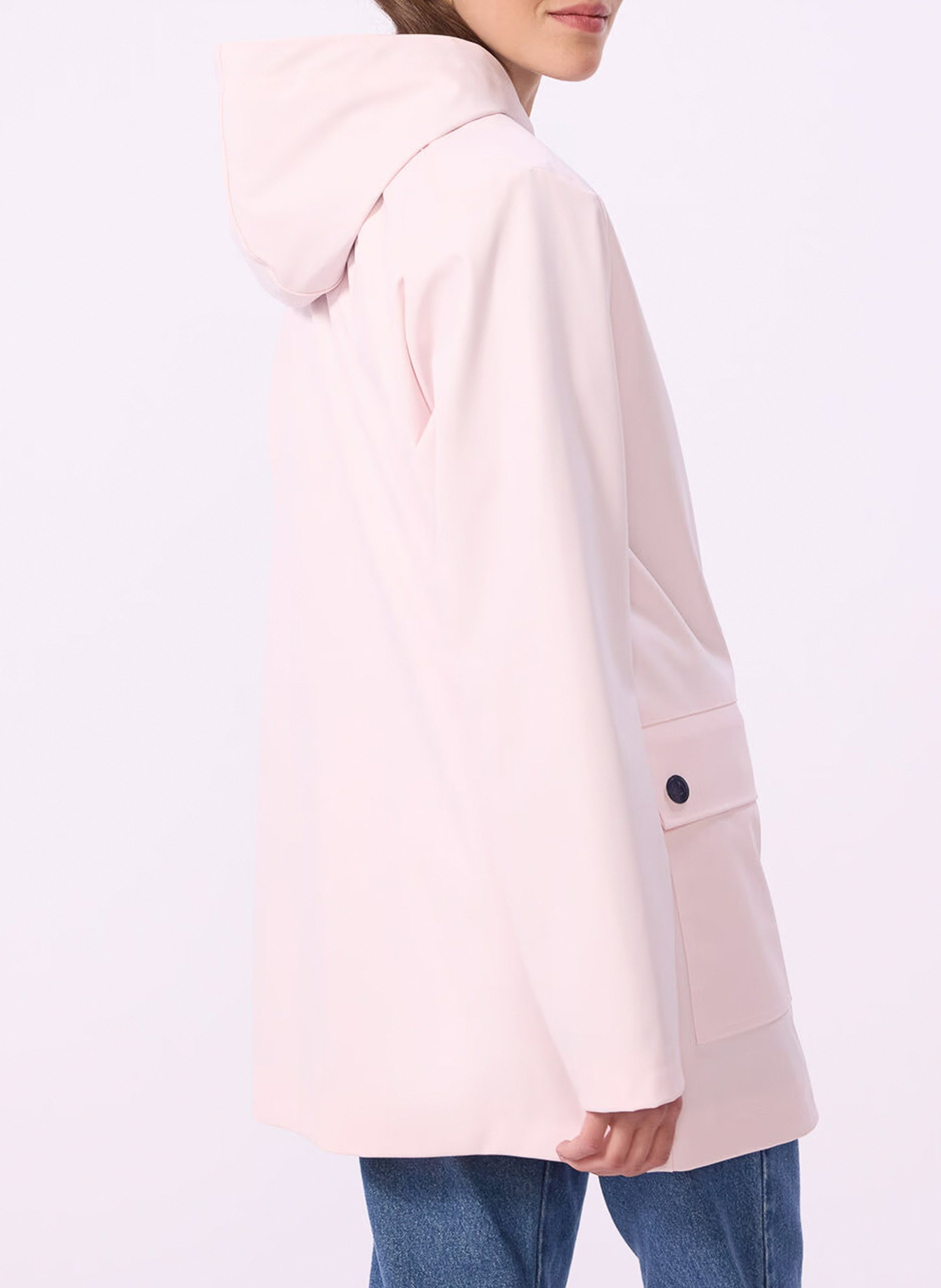 Parka met een rechte pasvorm en gewaxte capuchon PETIT BATEAU Roze