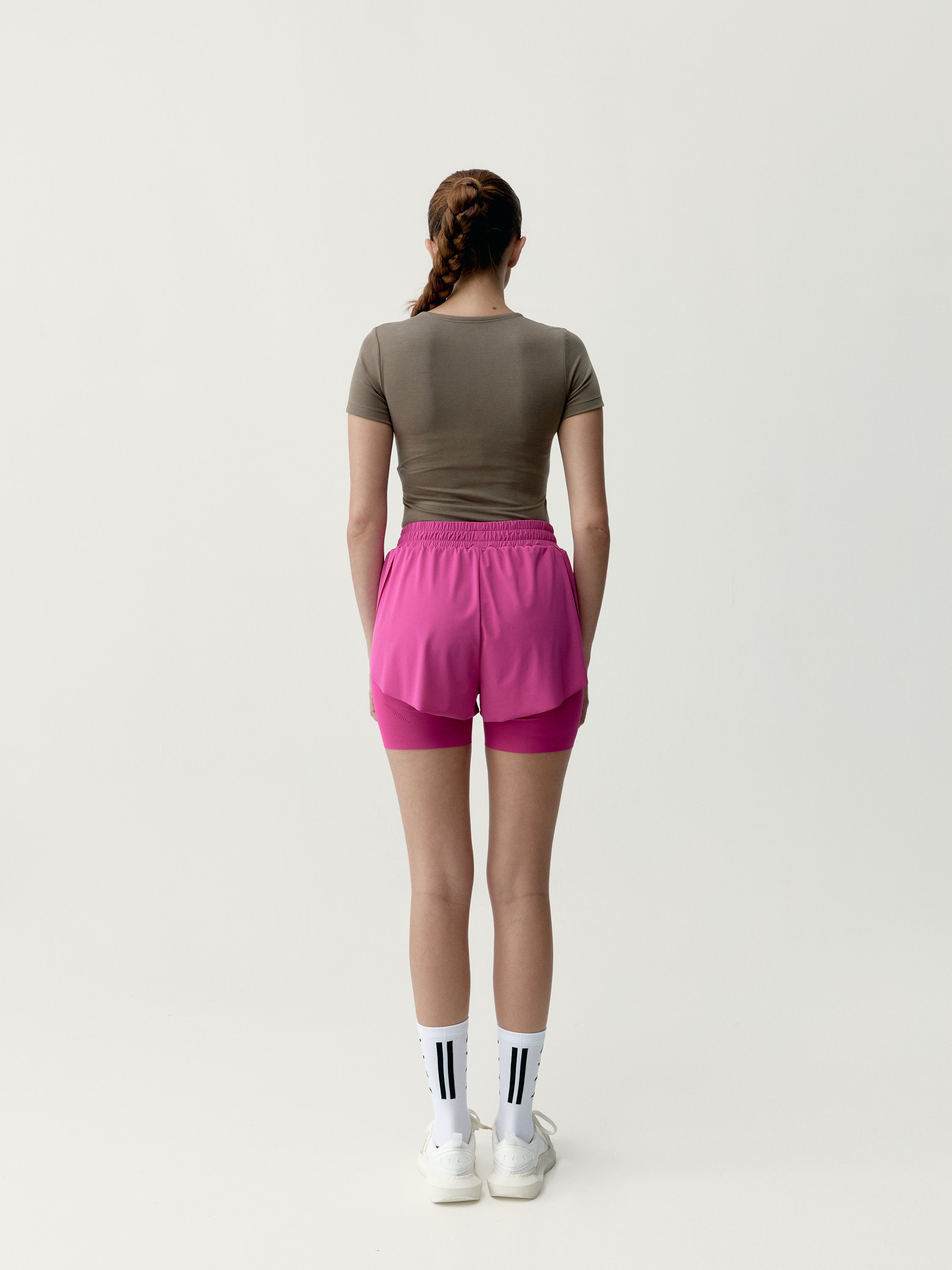 T-shirt de sport manches courtes aldina BORN Kaki