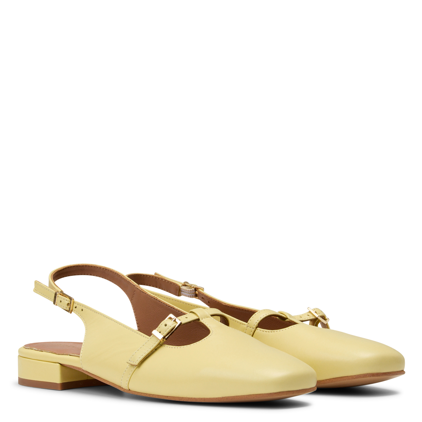 Patent leather babies slingback MELLOW YELLOW Yellow