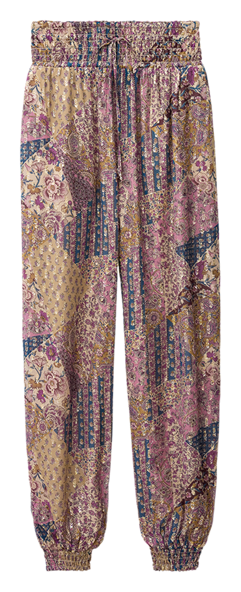 Pantalon large stretch imprimé  BA&SH Rose