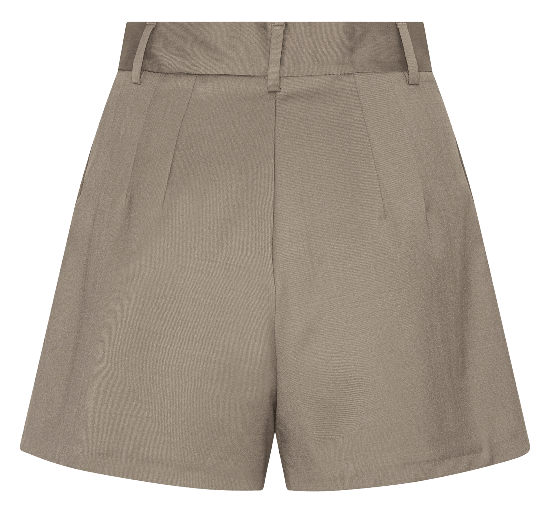 Kurzer ausgestellter Rock mit hoher Taille ROTATE Beige