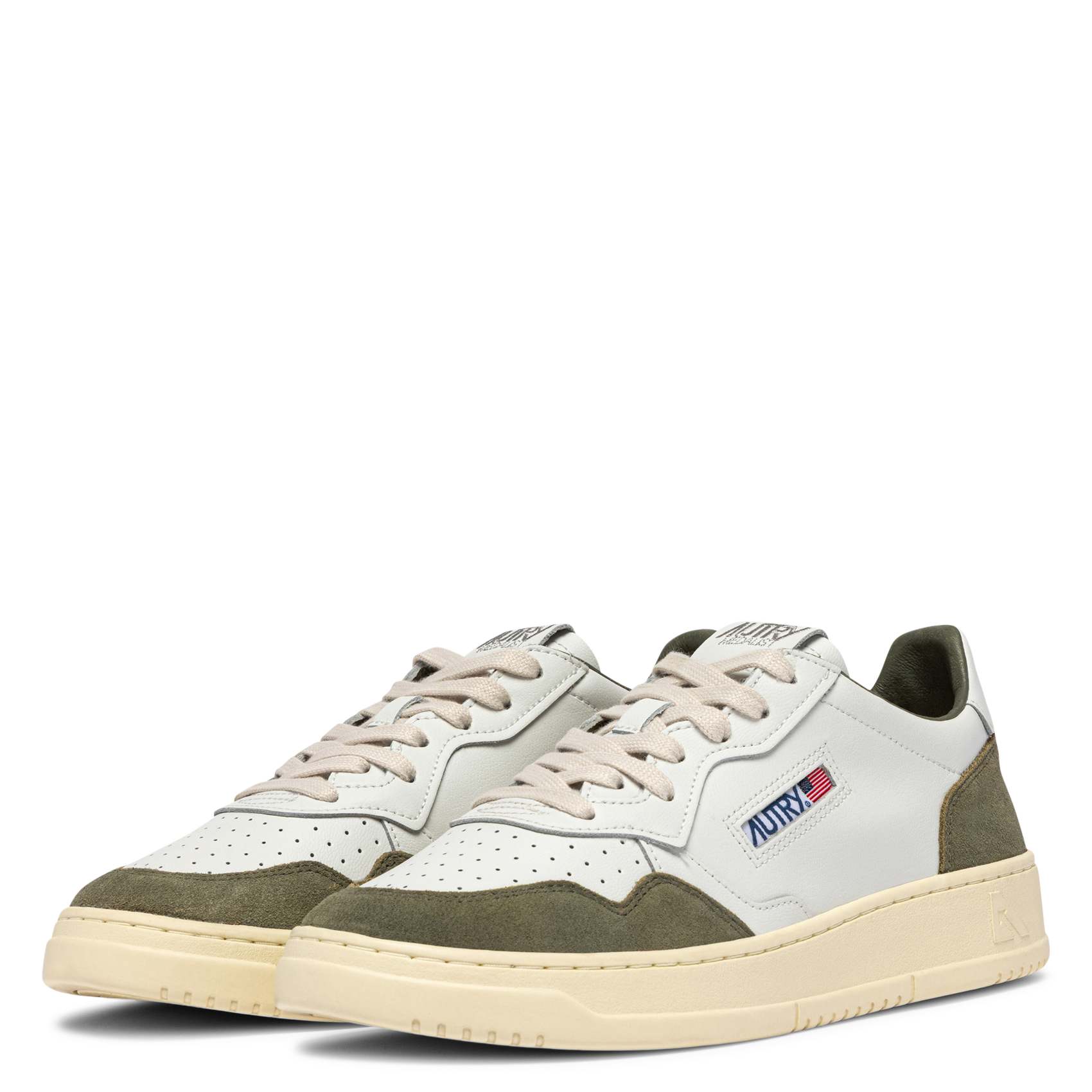 Niedrige Sneaker aus Leder-Mix | Grun AUTRY Herren