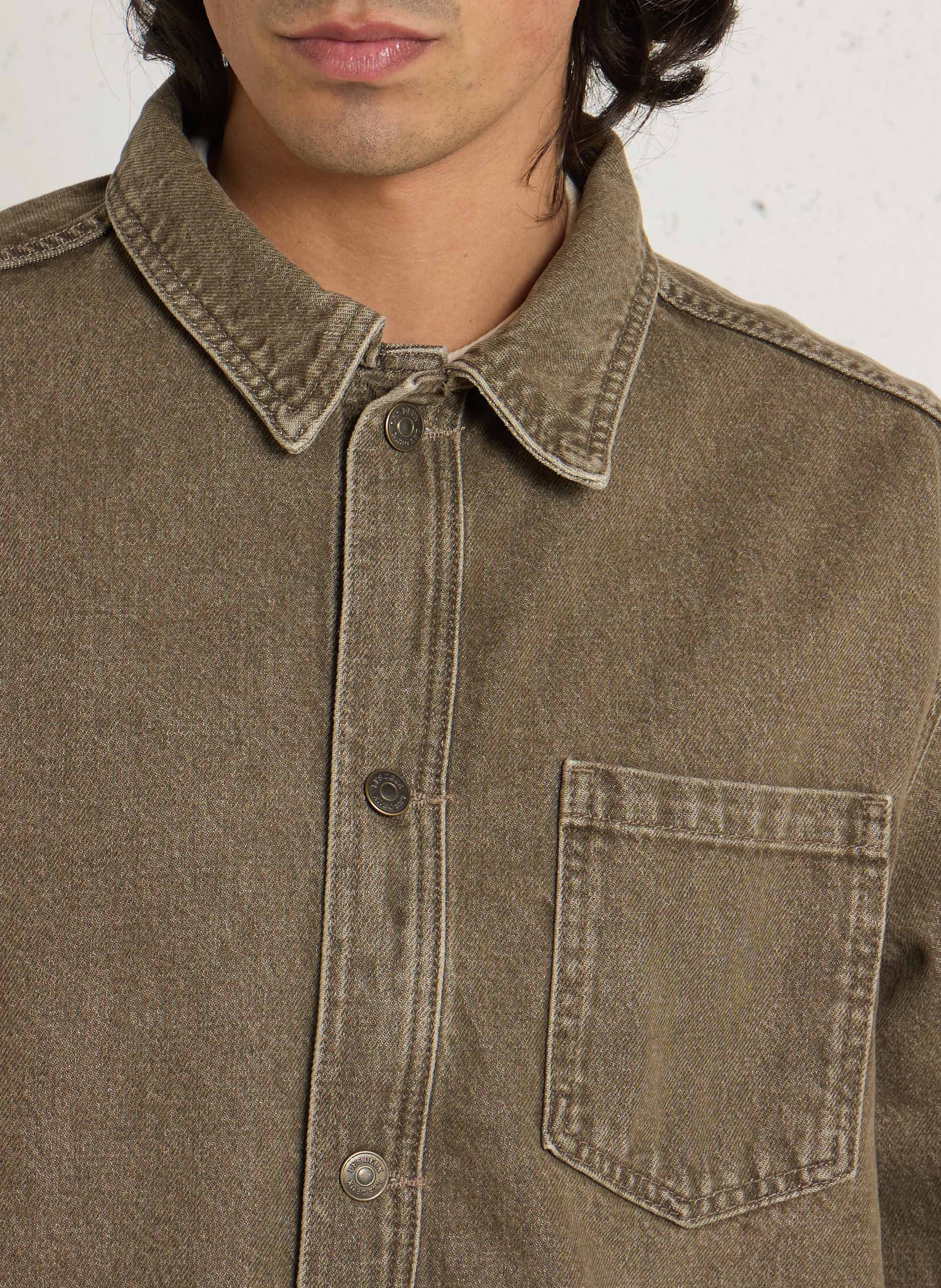 Jeansjacke mit klassischem Kragen LES DEUX Braun