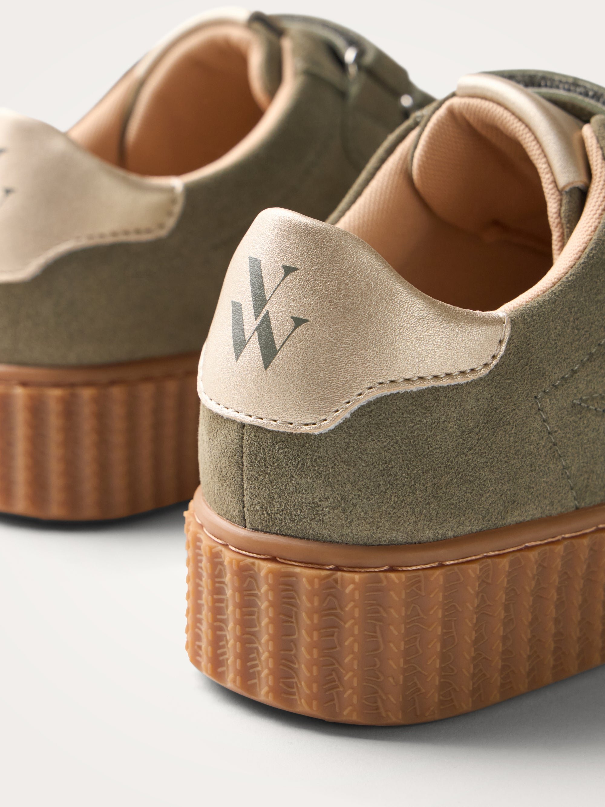 Low Velcro trainers VANESSA WU Khaki