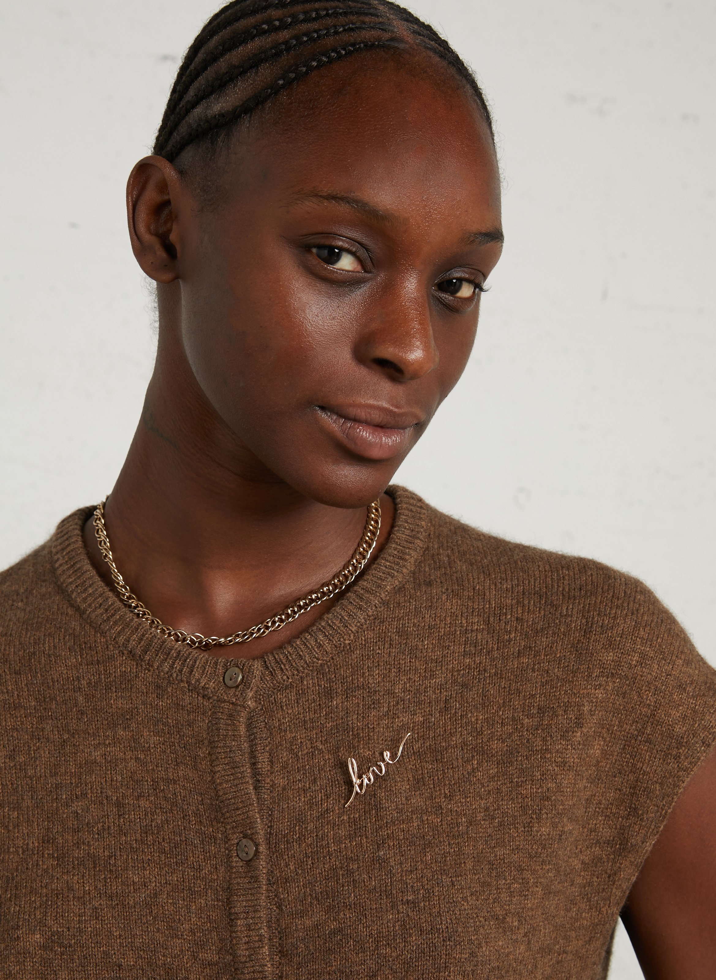 Wired brooch DES PETITS HAUTS Golden