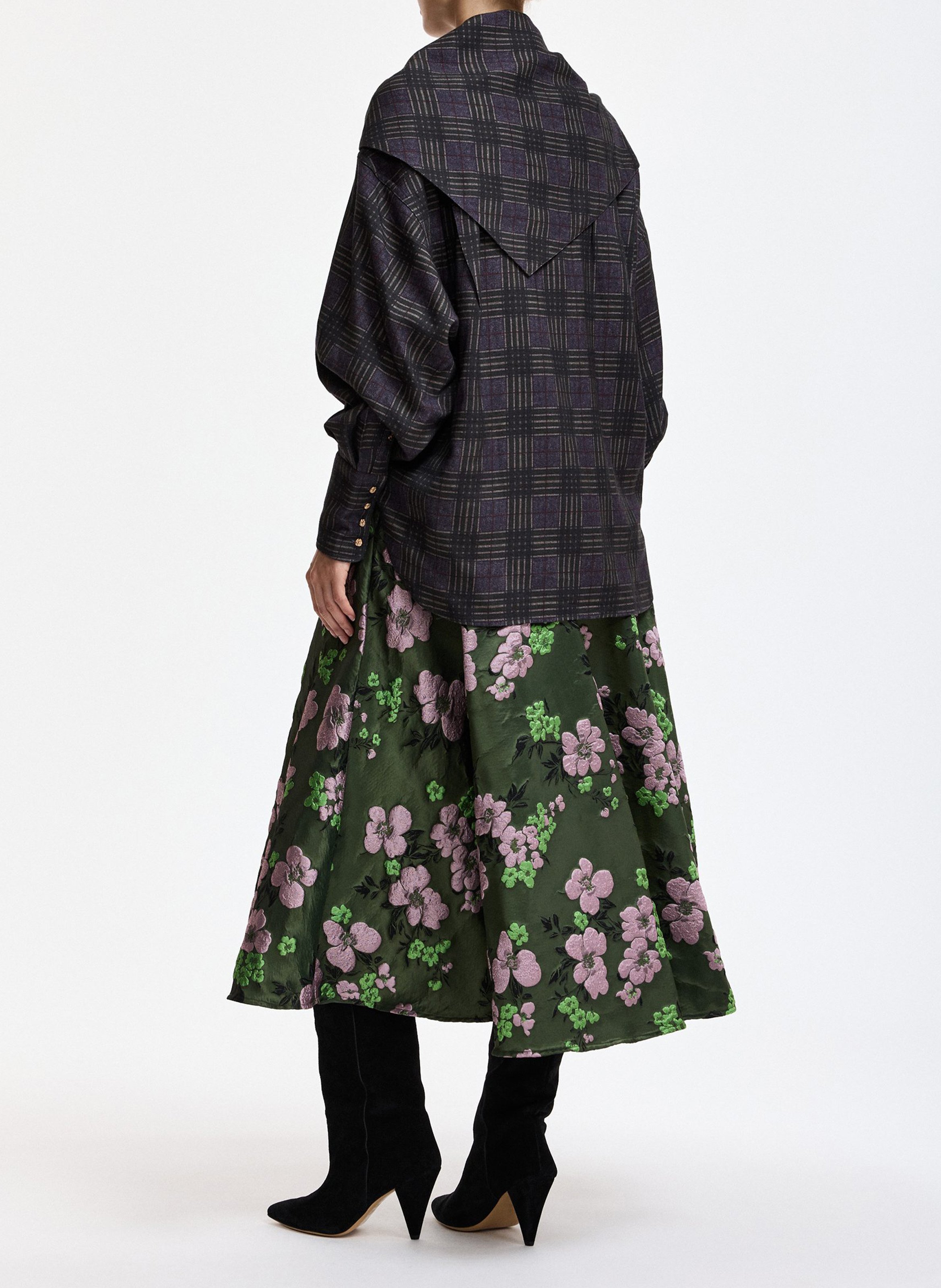 Straight-cut cotton-blend shirt with classic collar ESSENTIEL ANTWERP Grey