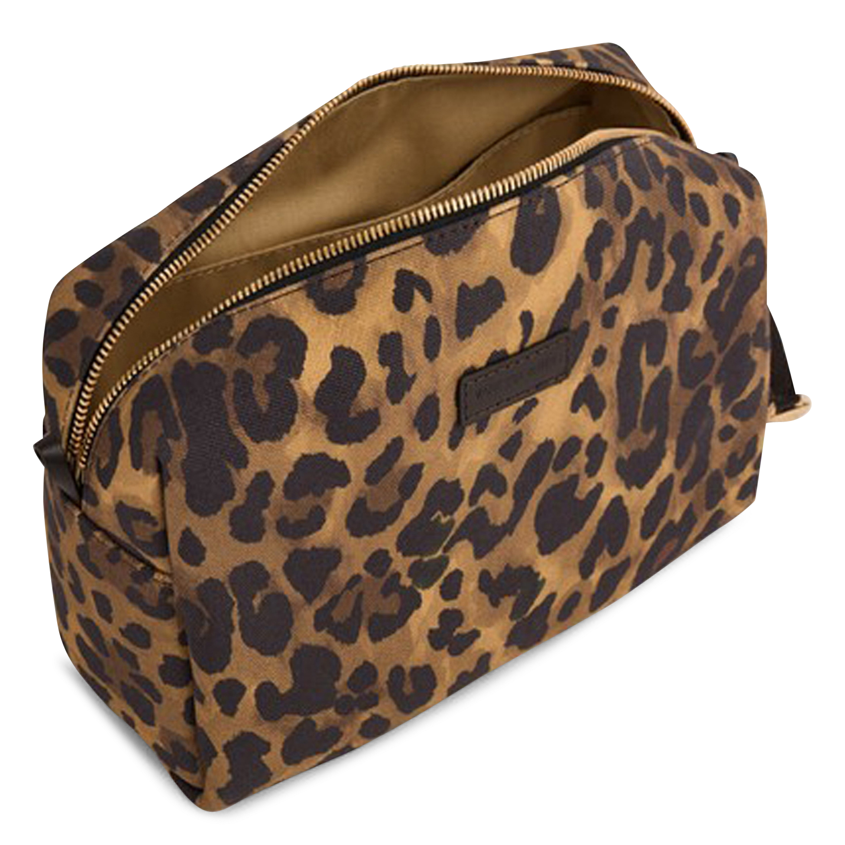 Trousse zippée léopard VANESSA BRUNO Marron