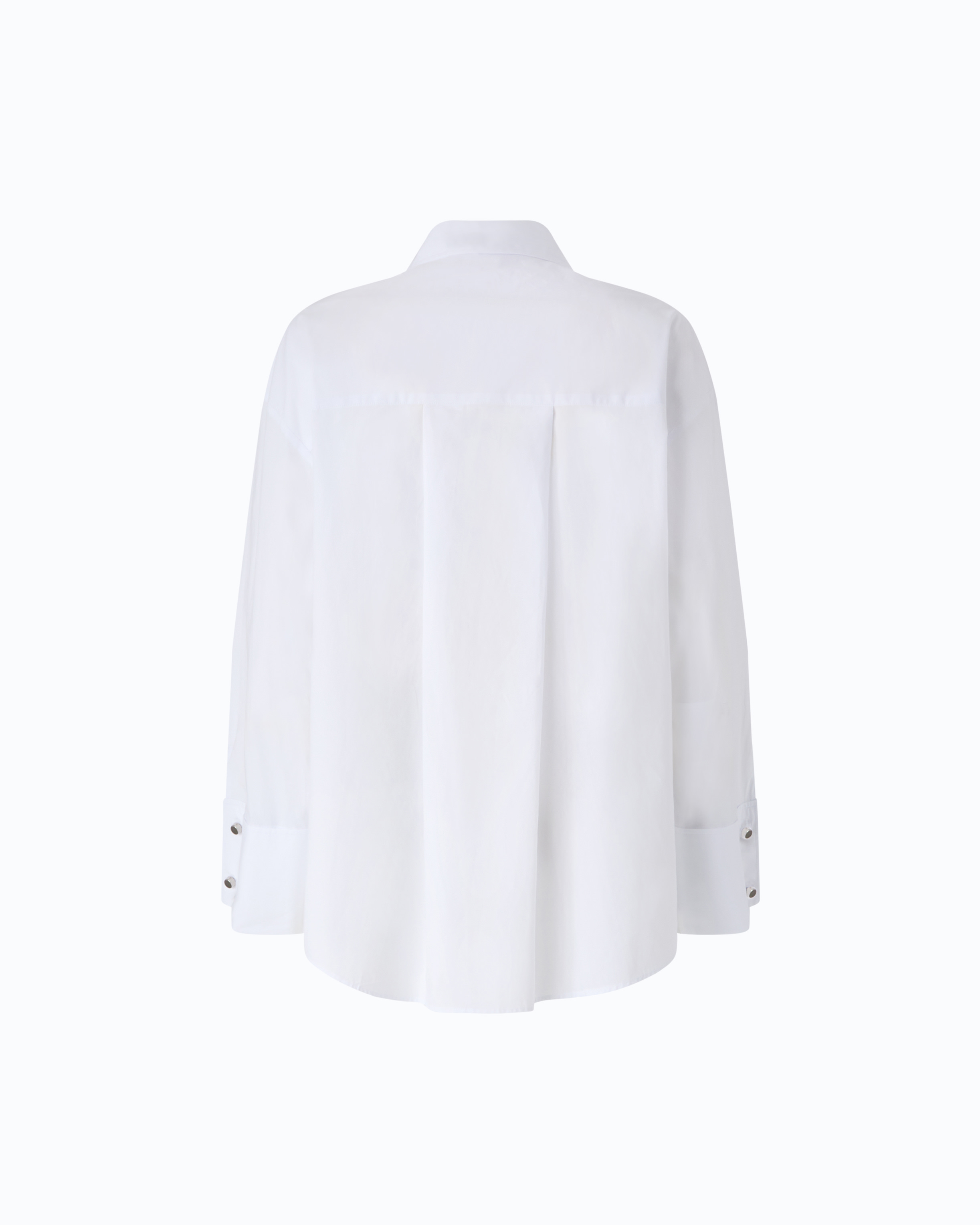 Chemise en popeline avec poignets bijou PINKO Blanc