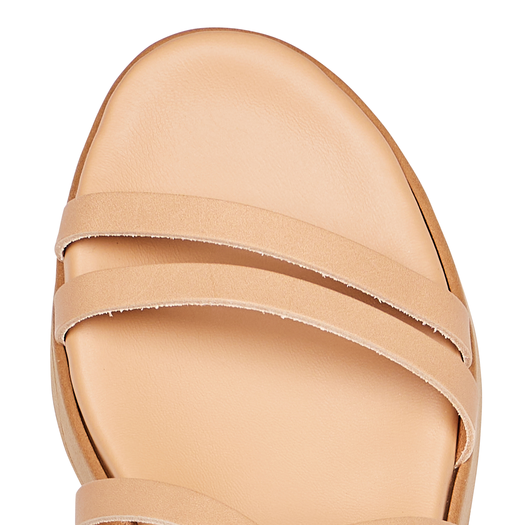 Sandales compensées en cuir ANCIENT GREEK SANDALS Beige