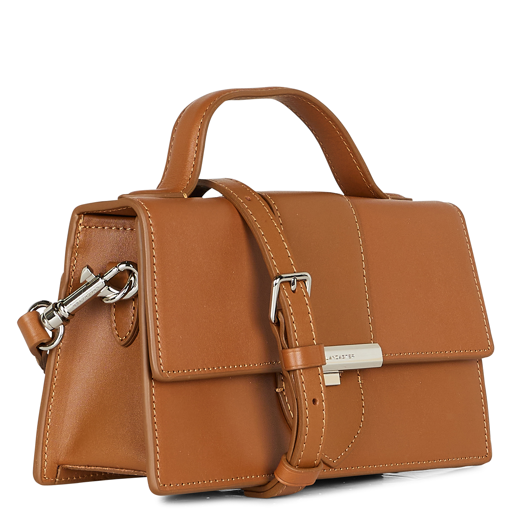 Leren tas met schouderriem LANCASTER PARIS Bruin