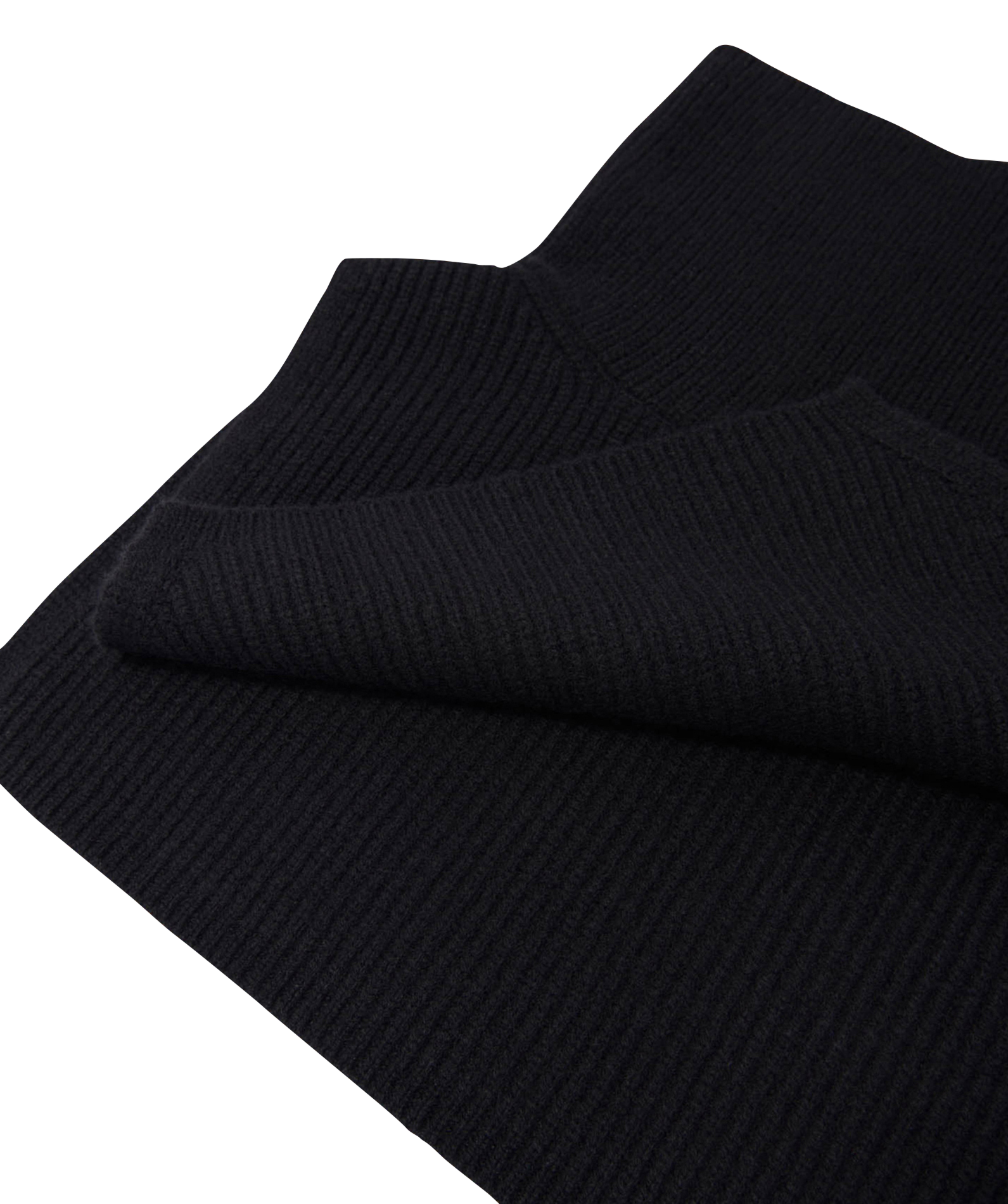 Afneembare coltrui van gemengde wol MAJE Zwart