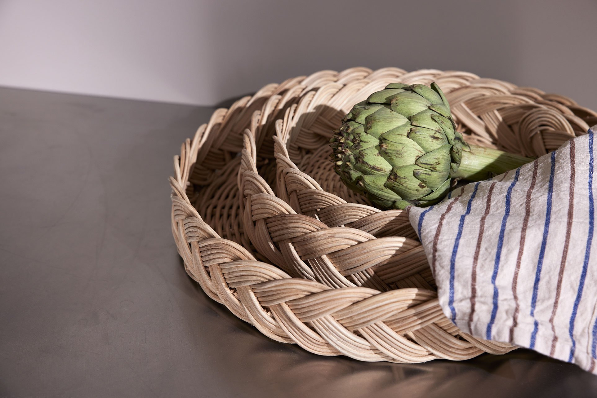 Rattan bread basket OYOY LIVING DESIGN Beige