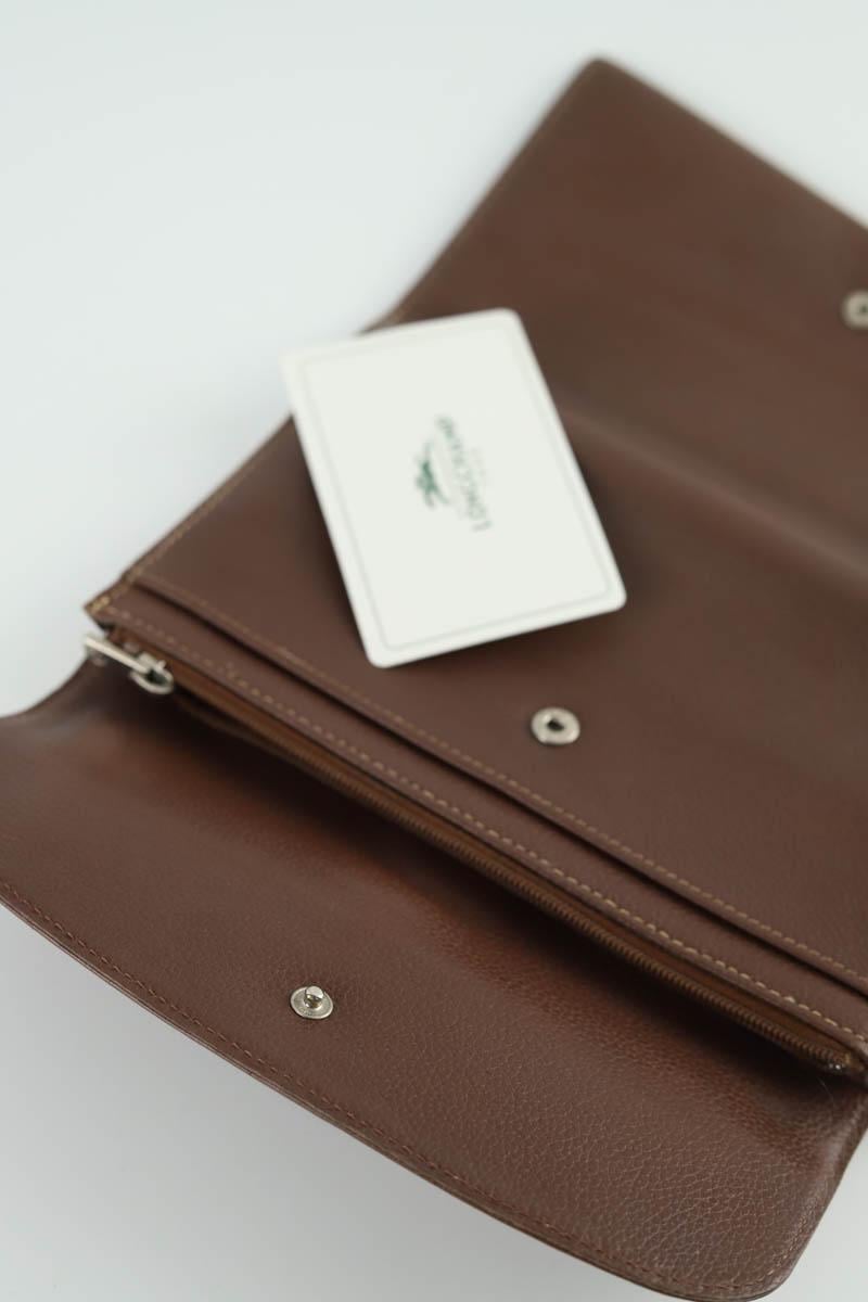 Babylon leather wallet LONGCHAMP - Seconde Main Brown