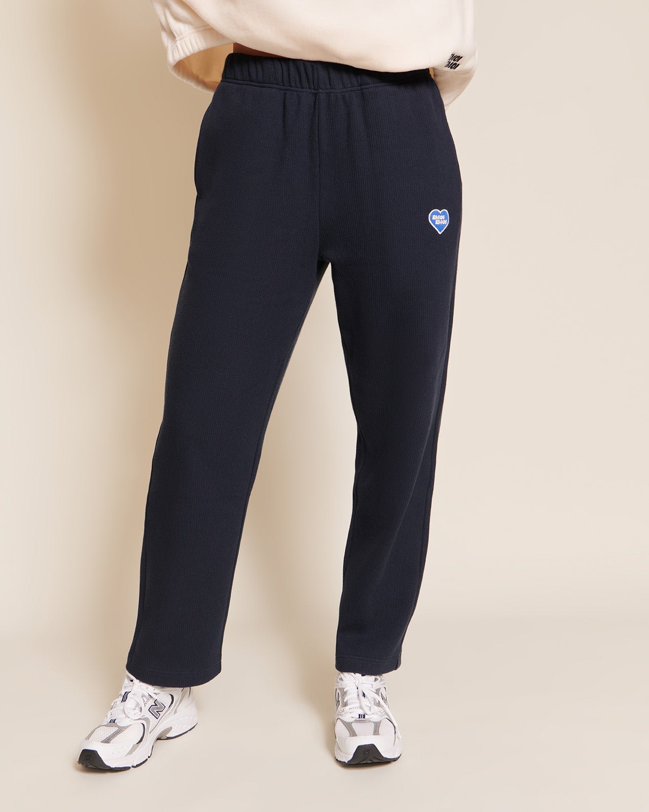 The Phoenix organic ribbed cotton pants EMOI EMOI Blue