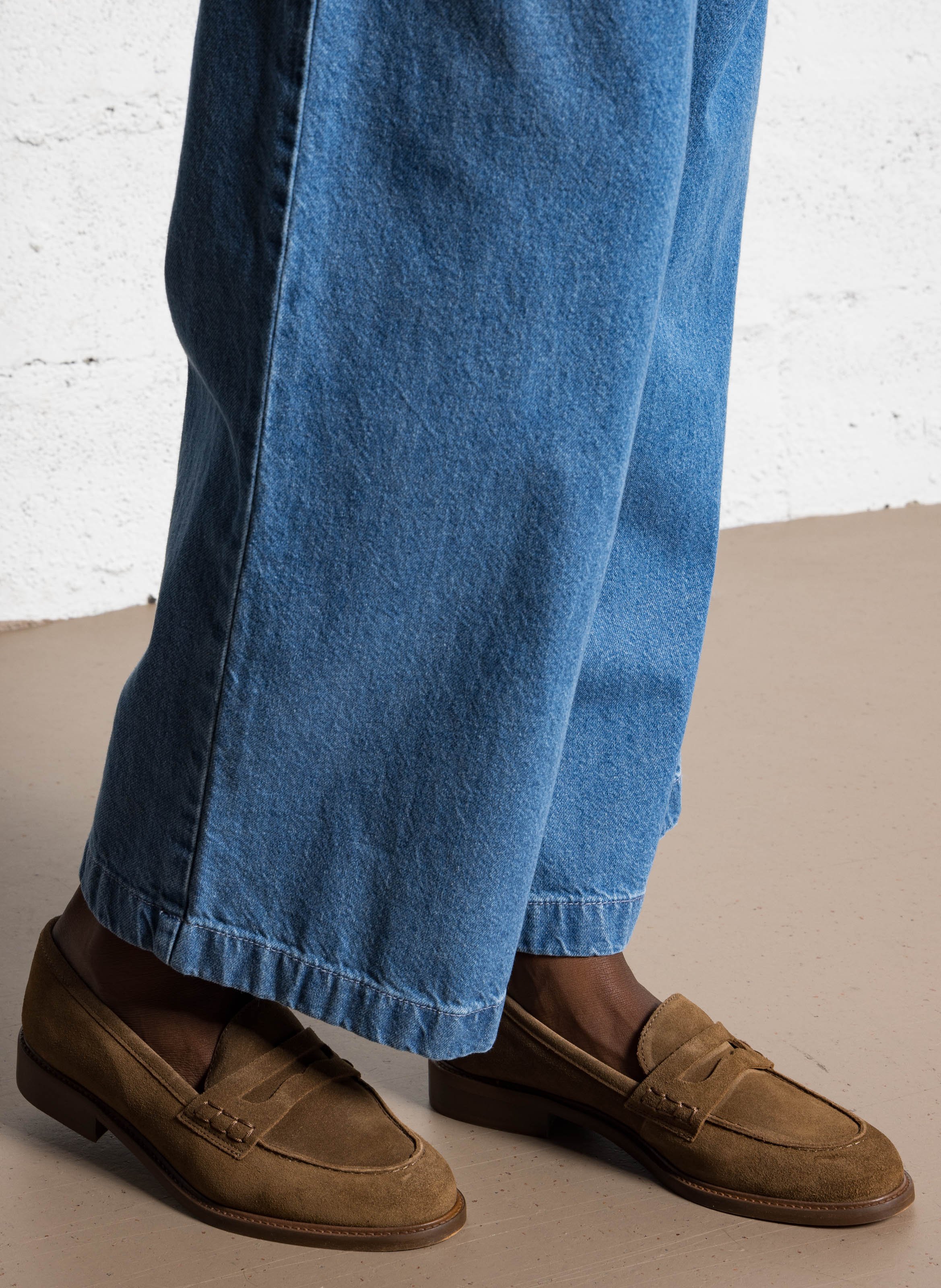 Leather loafers MELLOW YELLOW Brown