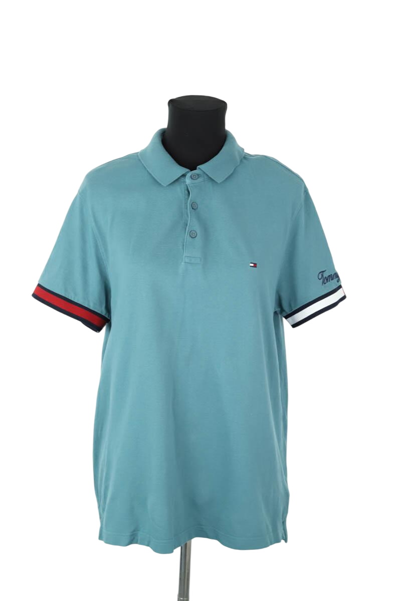 Cotton polo shirt TOMMY HILFIGER - SECONDE MAIN Blue