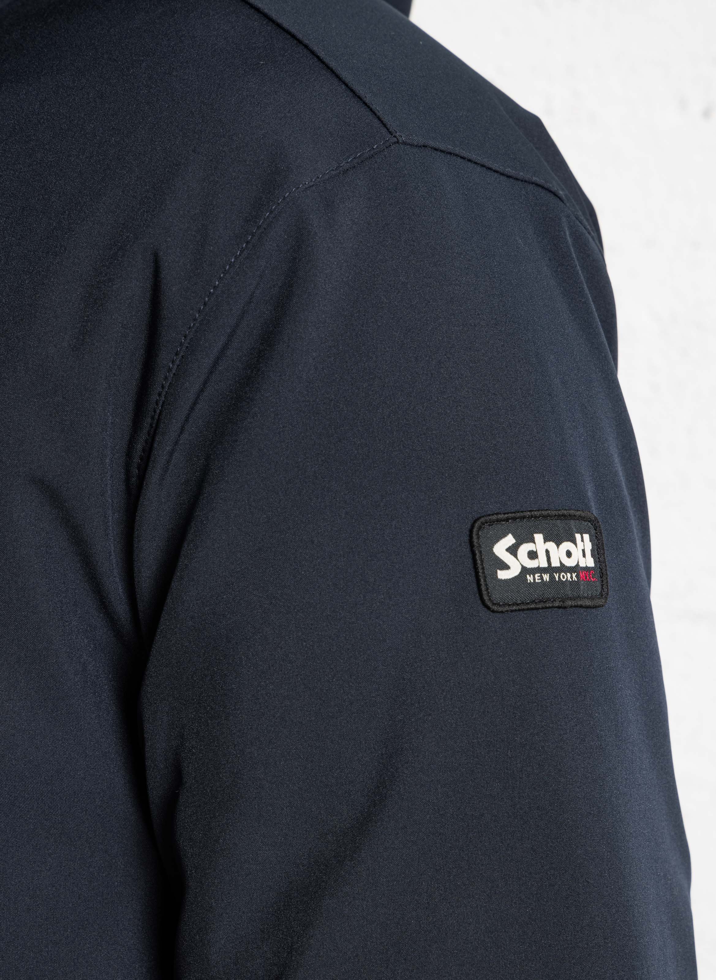 Manteau col montant SCHOTT Bleu