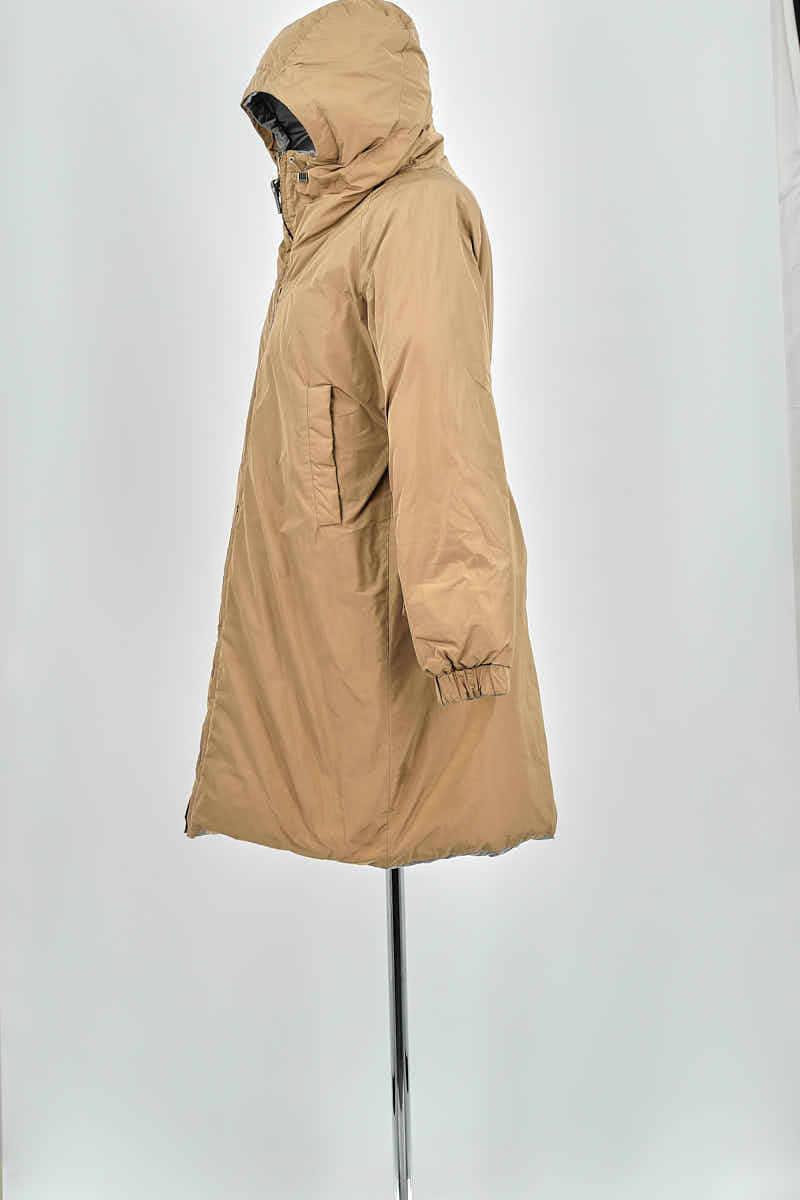 Lightweight quilted padded jacket with high neck MAX MARA - Seconde Main Brown
