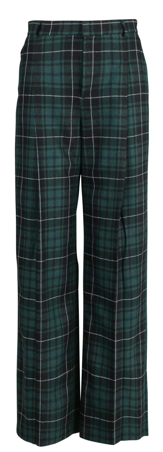 Azawood high-waisted wide-leg trousers IKKS Green