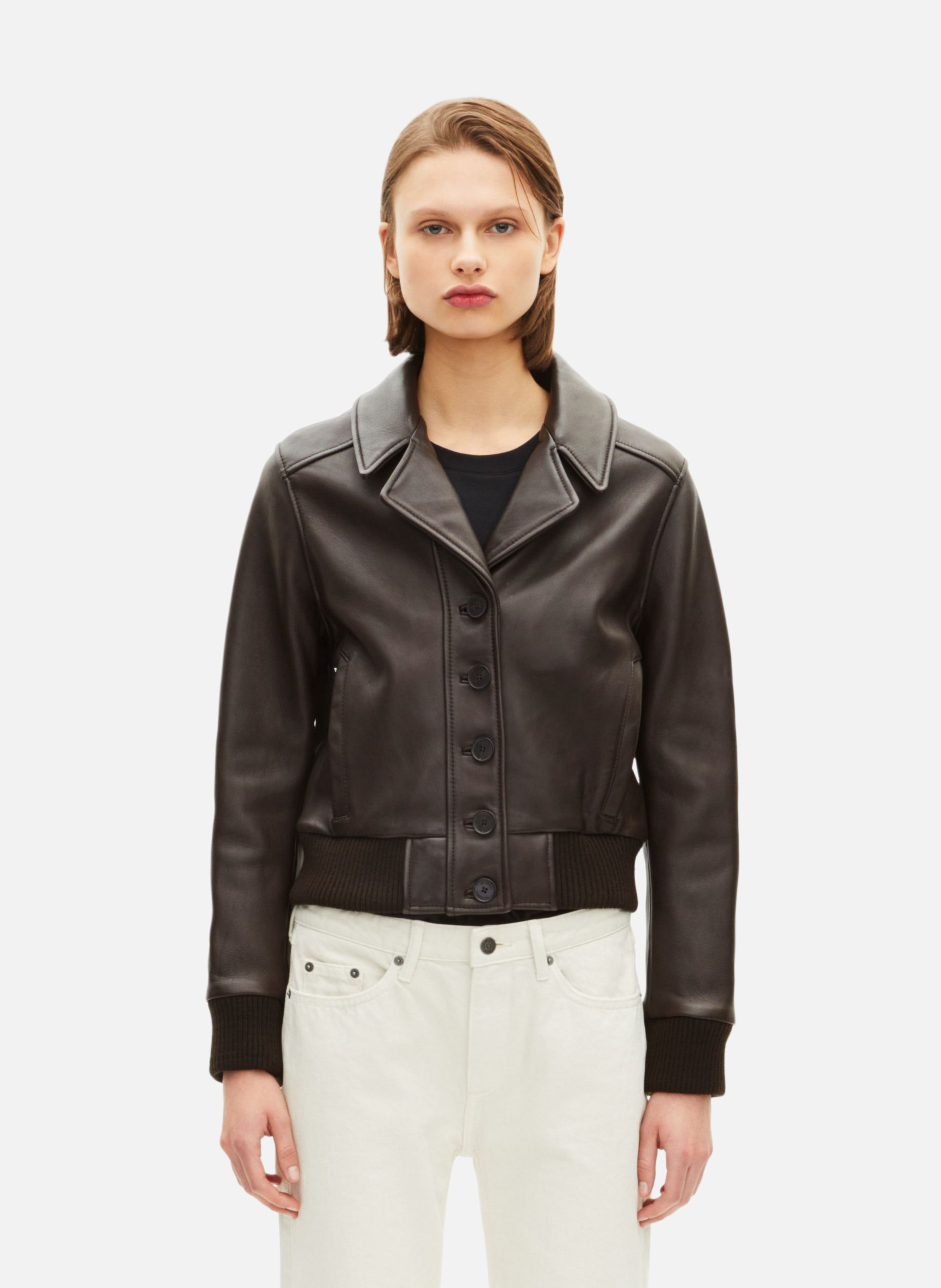 Bengale suede zipped jacket THE KOOPLES Brown