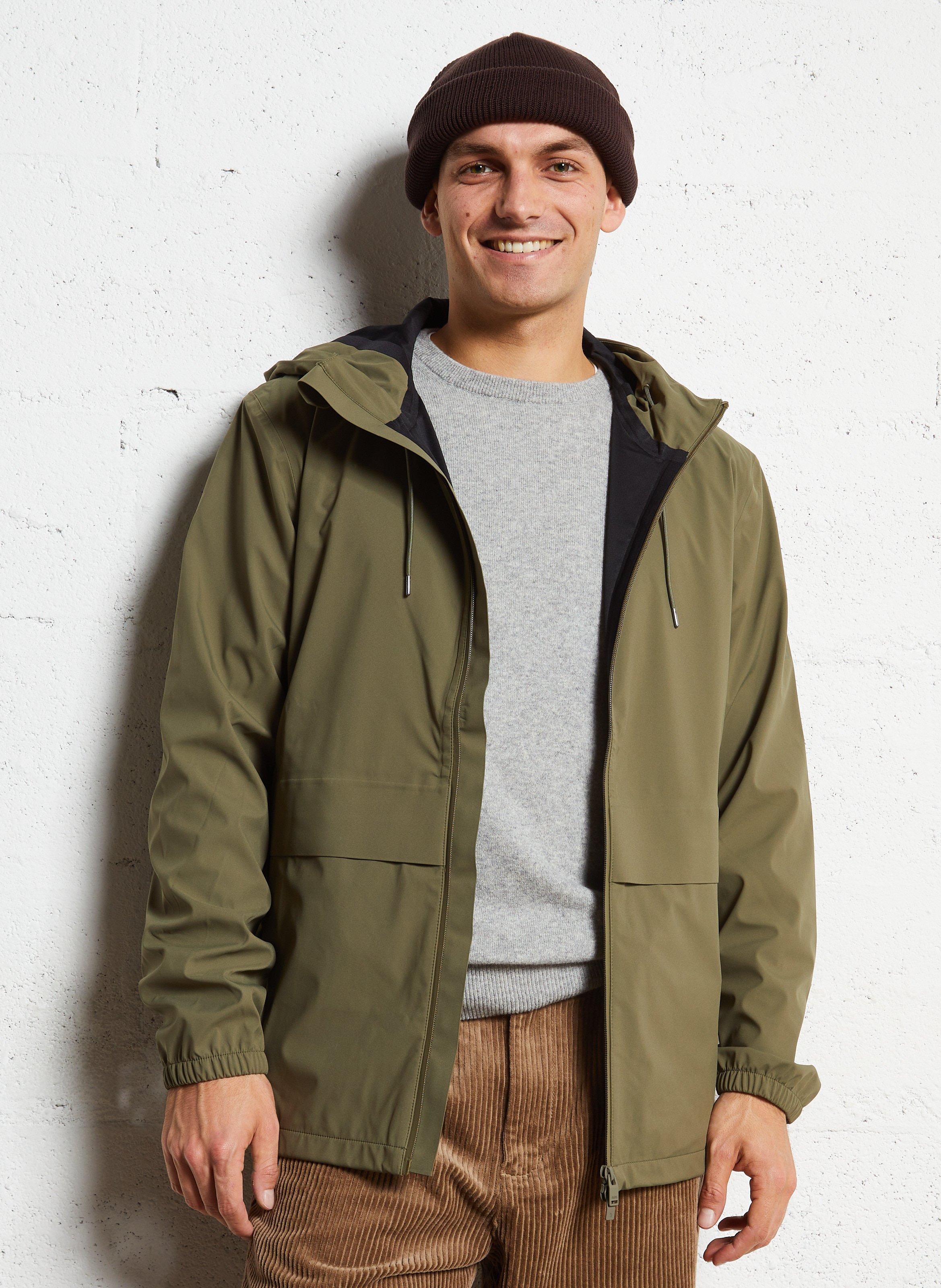 Imperméable col montant  RAINS Vert