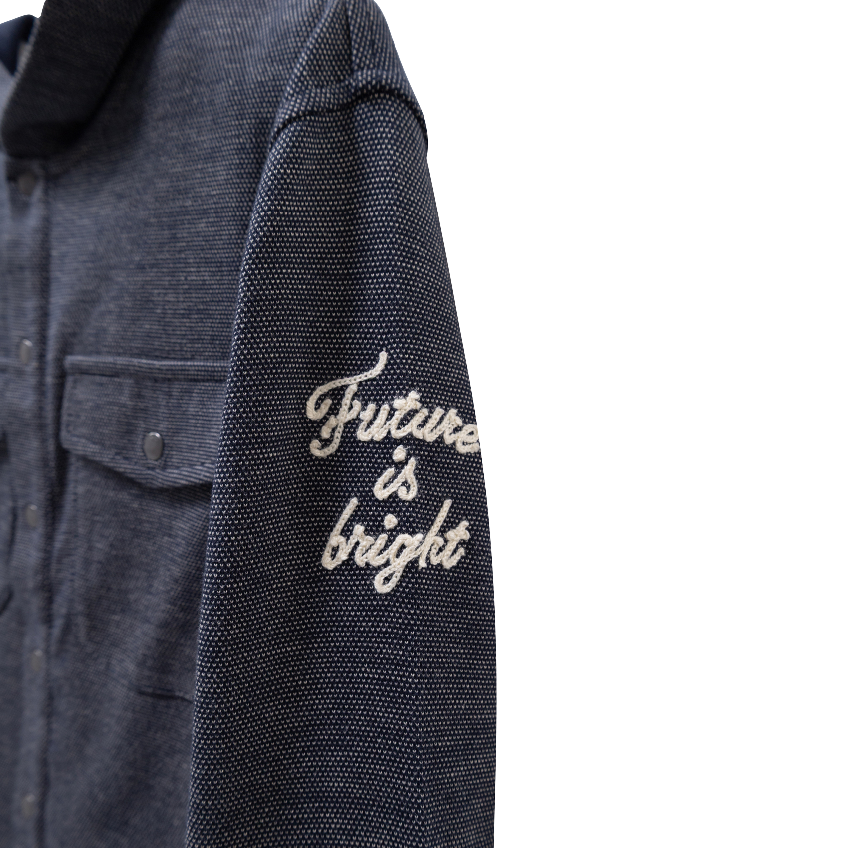 Strickhoodie-Überhemd IKKS JUNIOR Blau