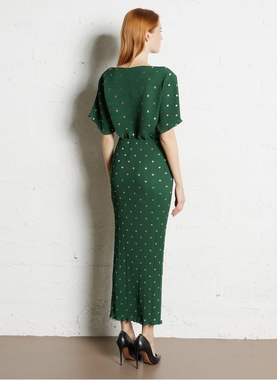 Long pleated dress Green Never fully dressed - Women | Place des Tendances Long pleated dress Green Never fully dressed - Women | Place des Tendances