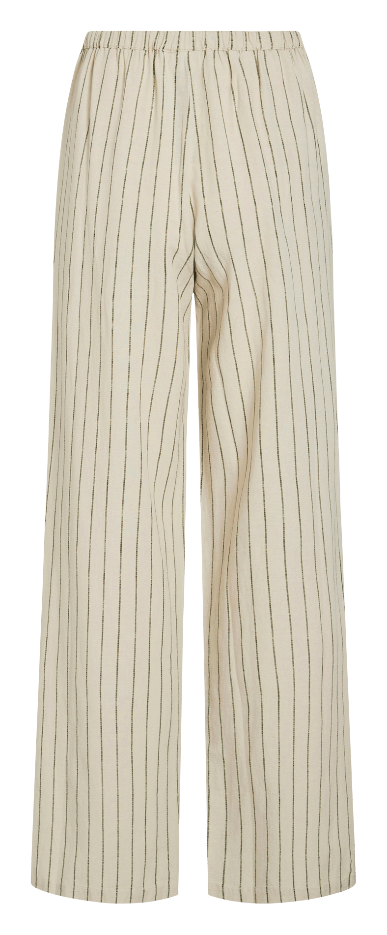Gestreepte broek met rechte pijpen VILA Beige