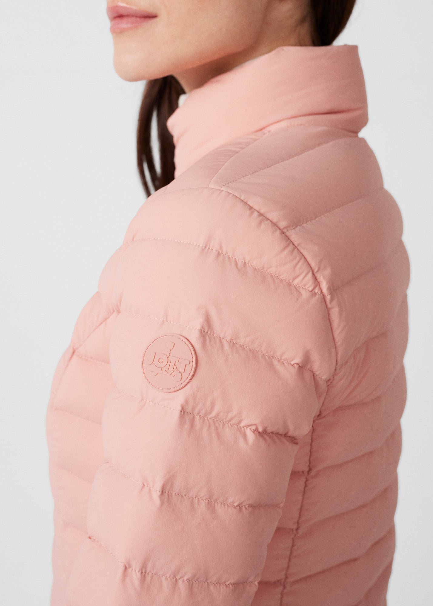 Lightweight stretch down jacket Maia JOTT Pink