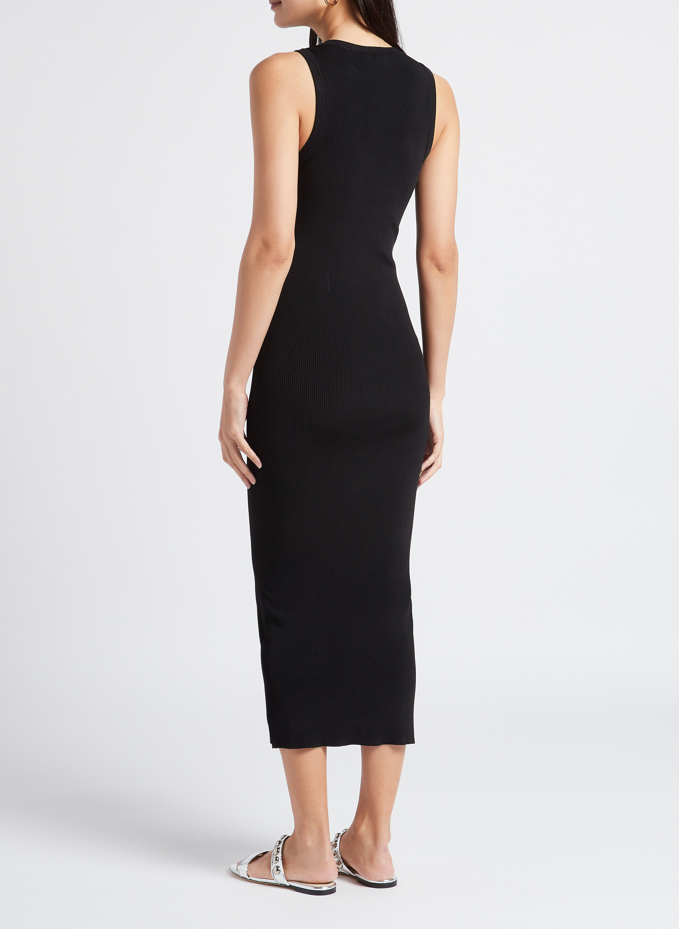 Ribbed round-neck tube dress IRO Black